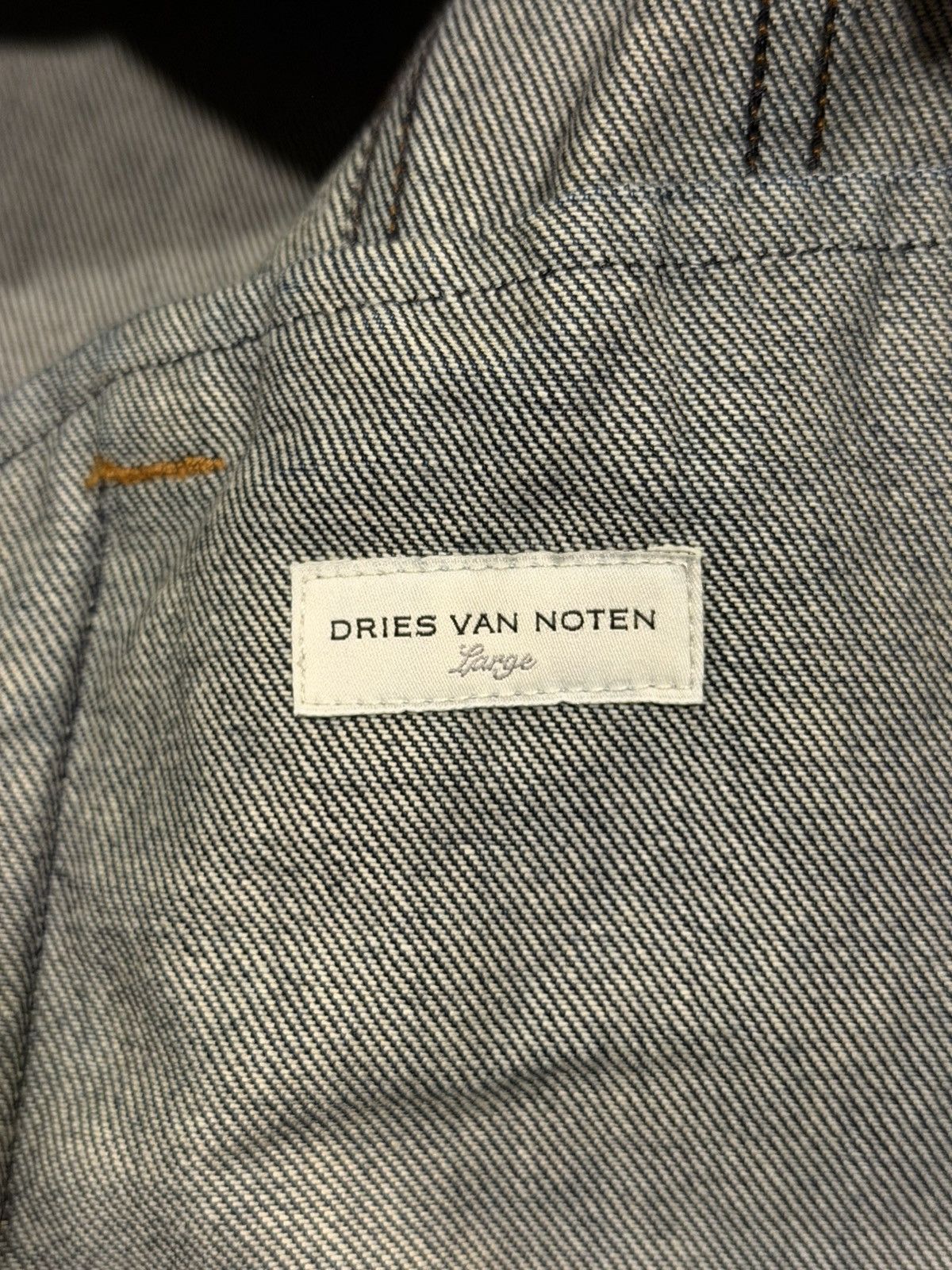 Dries Van Noten Dries Van Noten Rhinestoned Studd Navy Denim Trucker Jacket Size US L / EU 52-54 / 3 - 16 Thumbnail