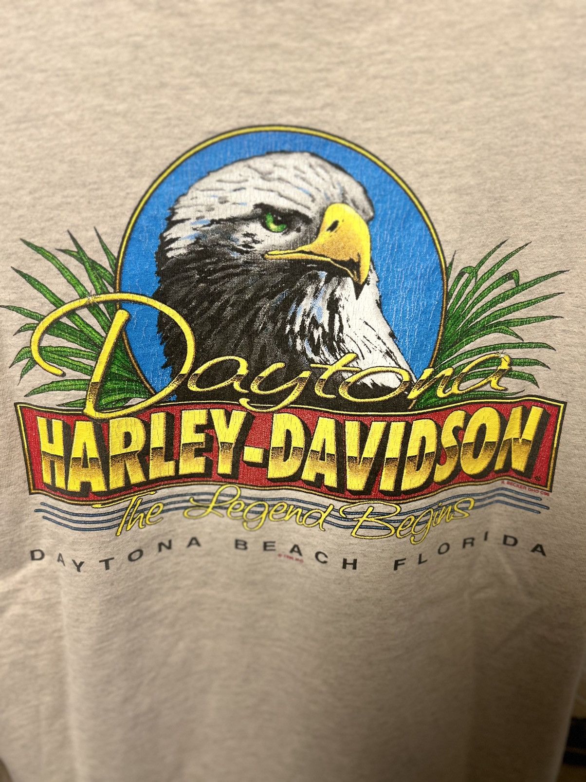 Harley Davidson × Vintage 🔥Vintage CRZY Harley Davidson graphic tee 🔥🔥 Size US L / EU 52-54 / 3 - 4 Thumbnail
