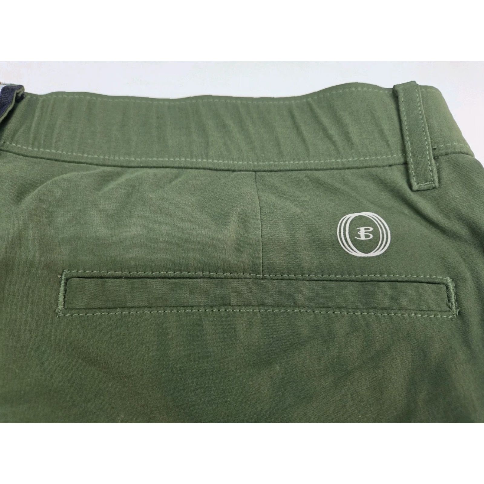 Ben Sherman Ben Sherman Men’s Hybrid Motion Shorts Forest Green 32 Chino 8in Pockets Zipper Button Regular Fit Size US 32 / EU 48 - 7 Thumbnail