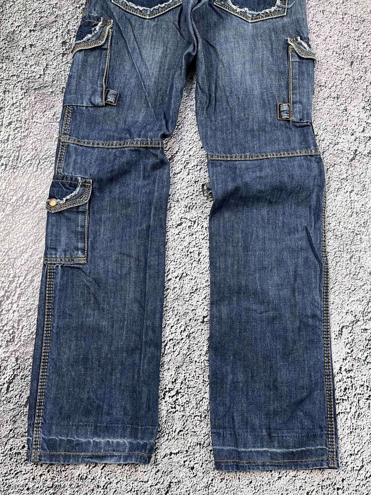 Vintage Vintage Y2K cargo pants patchwork opium 00s avantgarde Size 29" - 7 Thumbnail