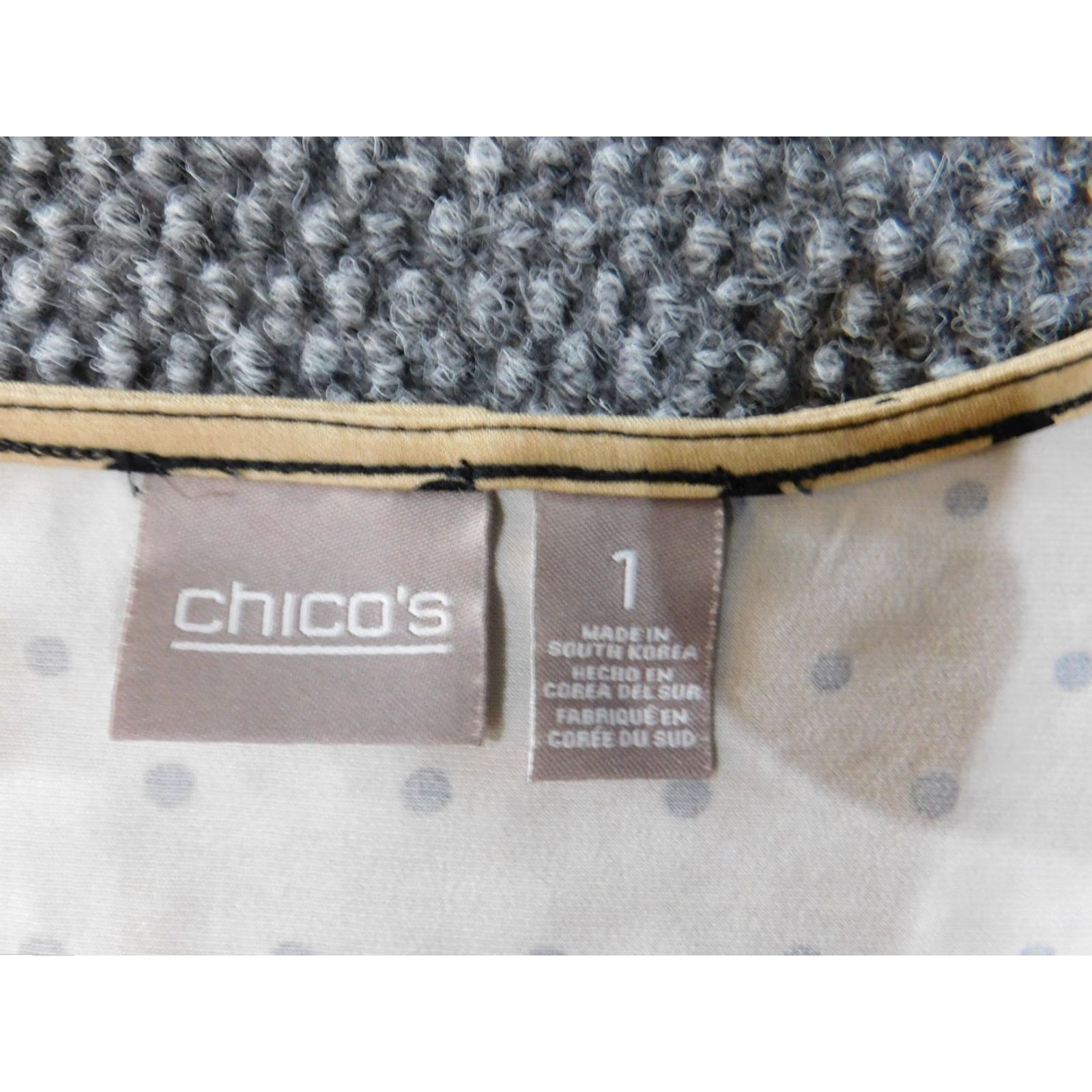 Vintage Chicos Blouse Shirt Womens Long Sleeve Round Neck Brown Polka Dot Polyester Spandex Casual Pullover Stretch Regular 1 Narrow Vintage No Size XS / US 0-2 / IT 36-38 - 5 Thumbnail