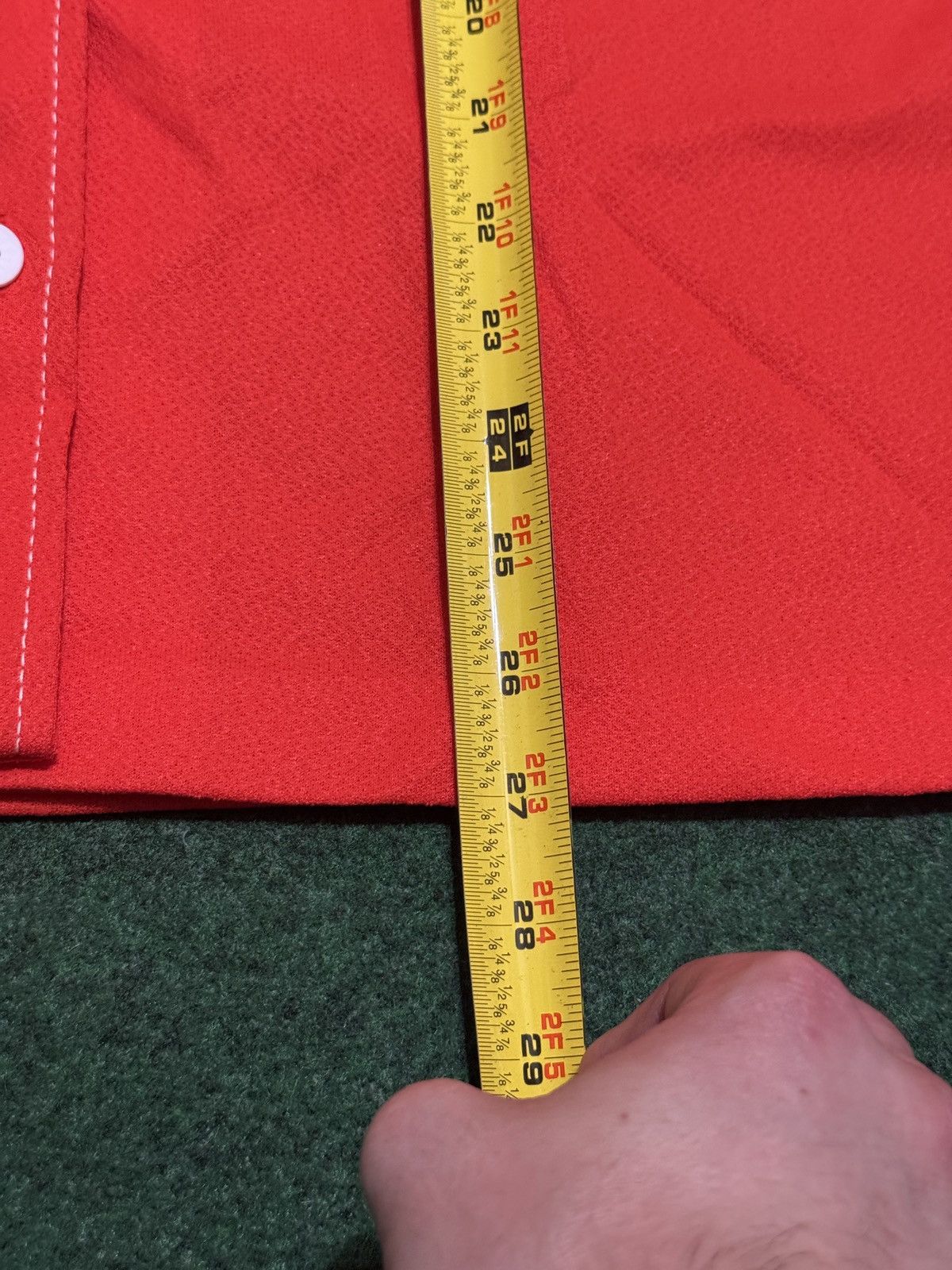 Vintage Vintage 70s Lady Blair Red Blouse Talon Zipper Retro Red Size XL / US 12-14 / IT 48-50 - 7 Thumbnail