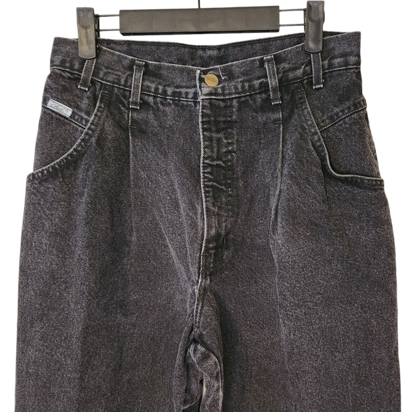 Vintage Vintage 80s 90s Bareback Chic High Waist Taper Jeans 14 Size 36" / US 14 / IT 50 - 3 Thumbnail