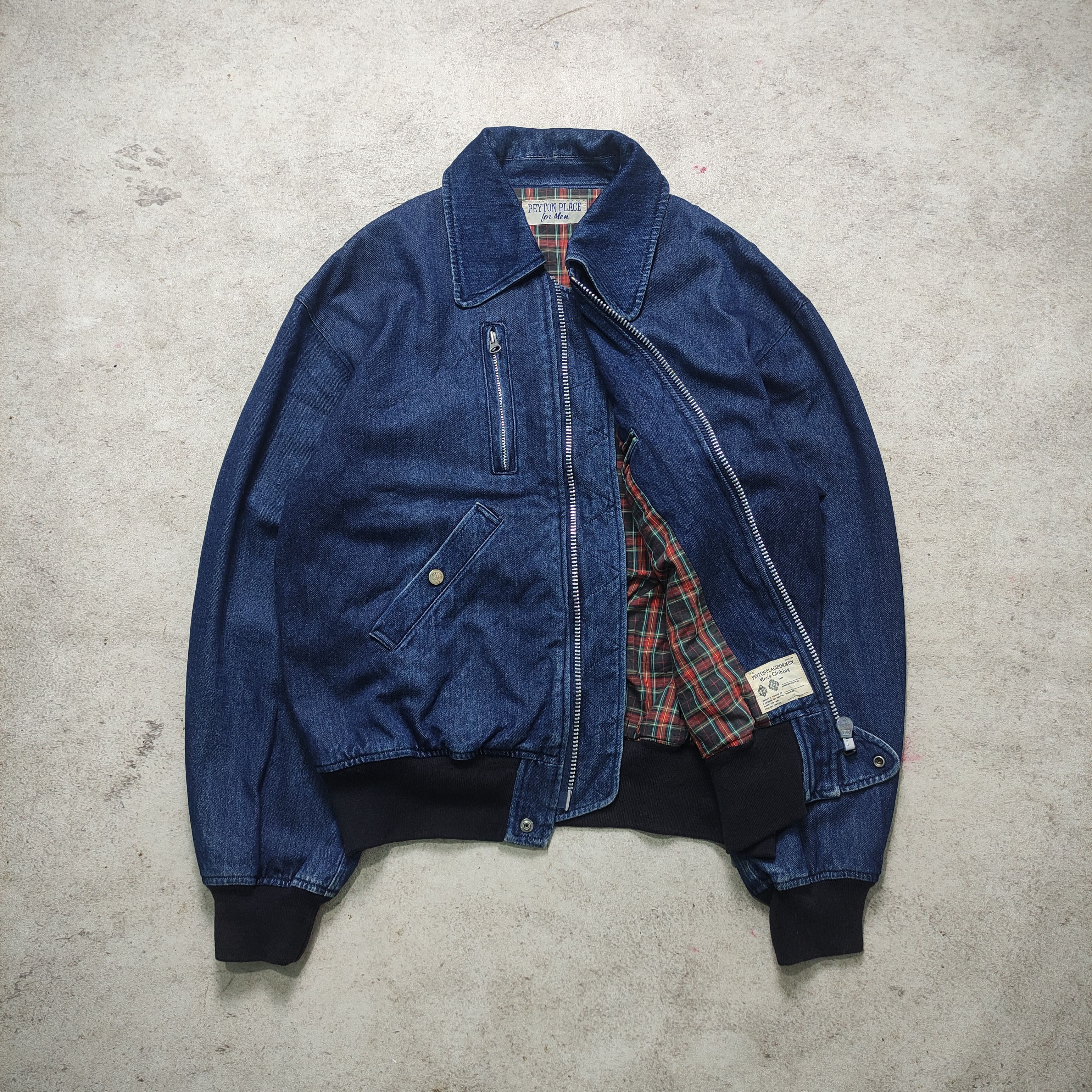 Japanese Brand × PPFM × Vintage PPFM Bomber Denim Jacket 1990s Size US M / EU 48-50 / 2 - 3 Thumbnail