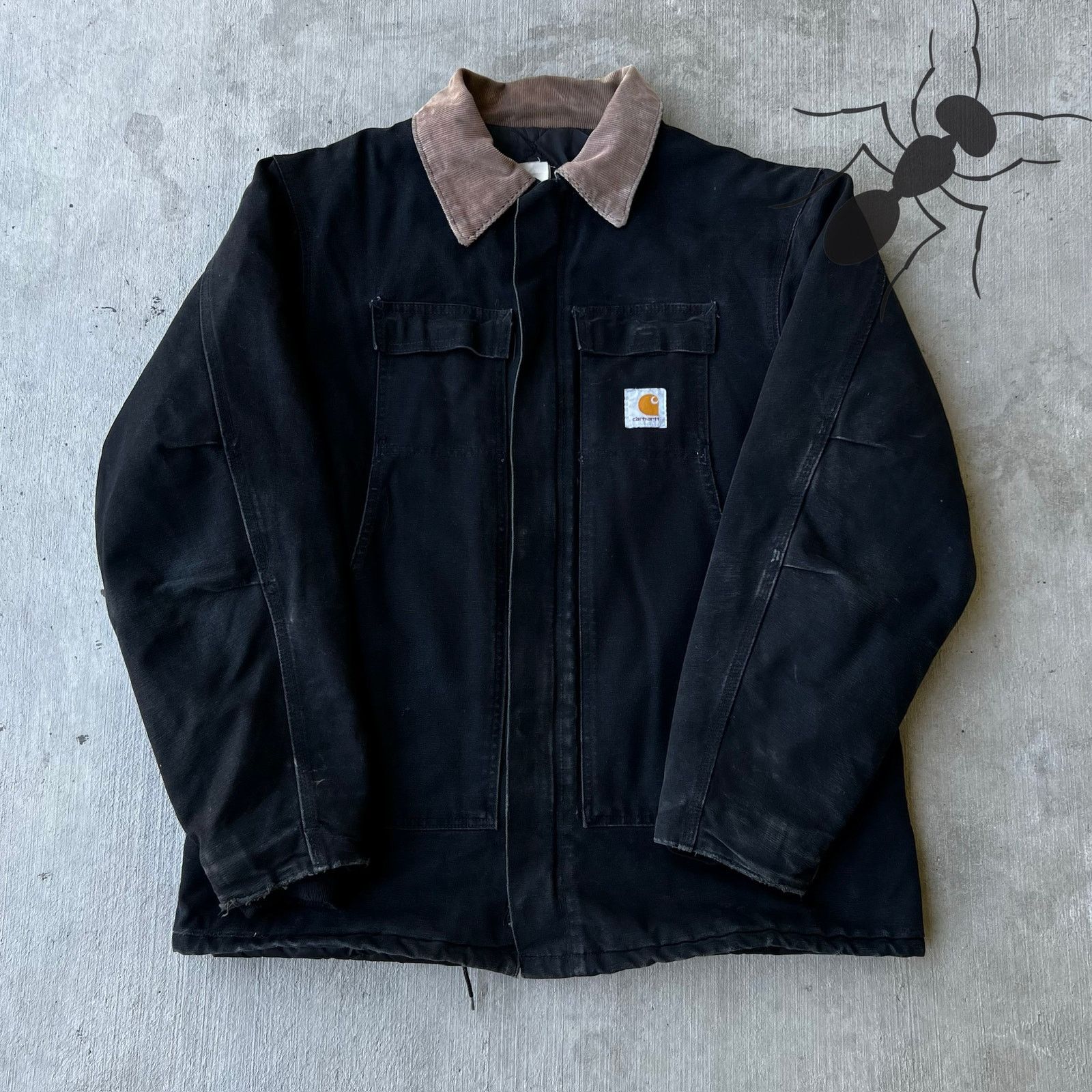 Carhartt × Vintage Carhartt C26 BLK arctic black work wear jacket Size US XL / EU 56 / 4 - 1 Thumbnail