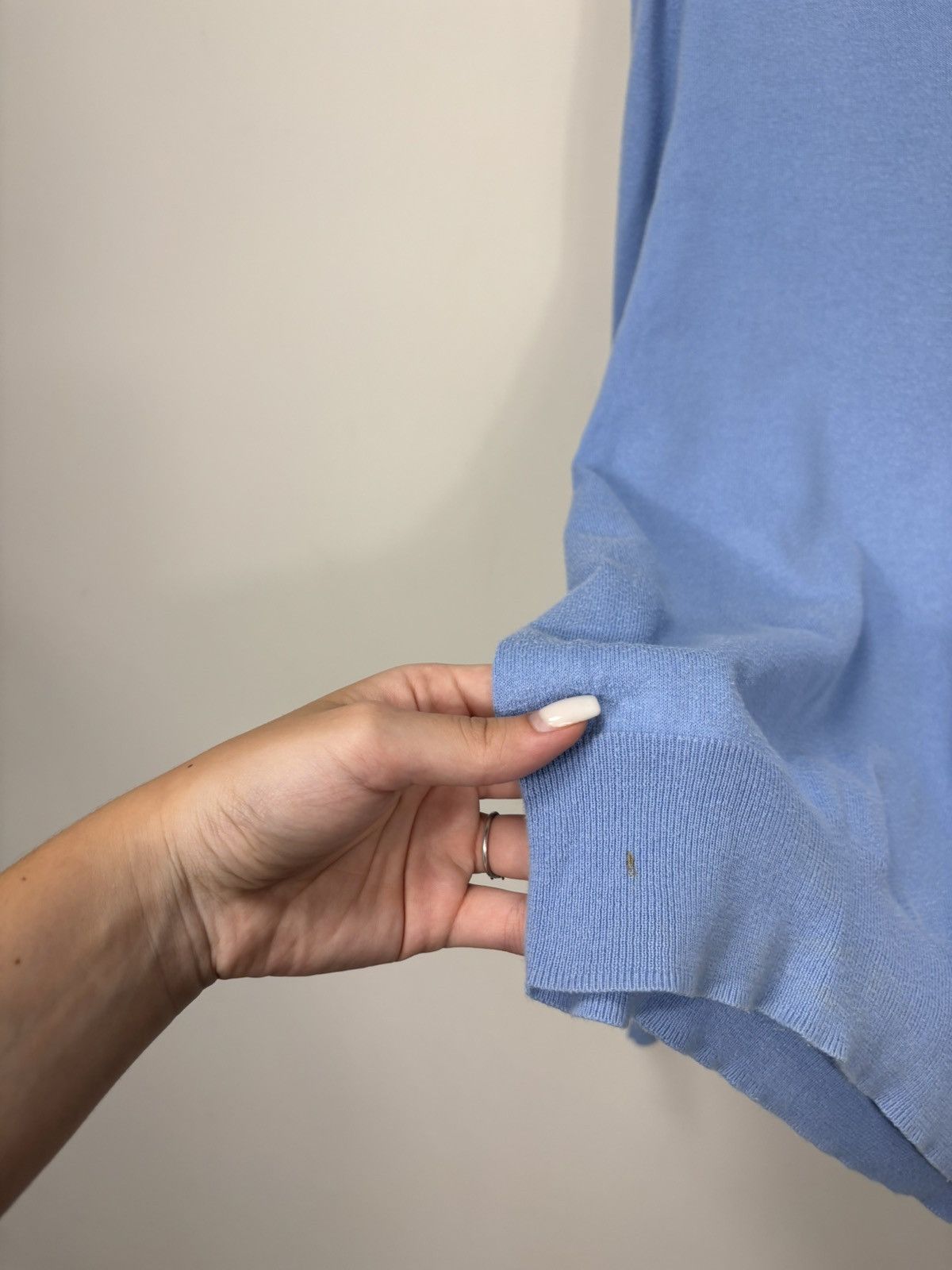 Polo Ralph Lauren Vintage Polo Ralph Lauren Men’s Light Blue V-Neck Sweater Size US M / EU 48-50 / 2 - 9 Thumbnail