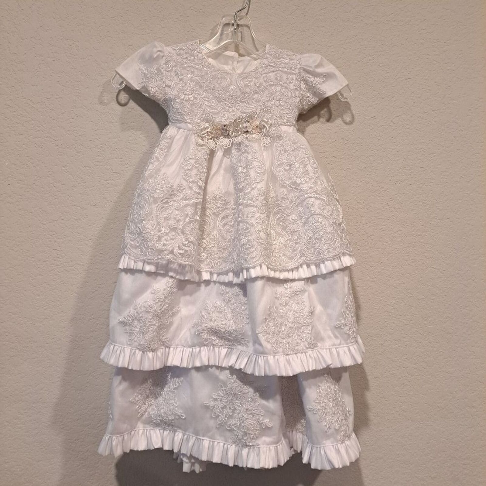 Other Girls white flower girl dress wedding Convertible 2-3 tiers Size S / US 4 / IT 40 - 1 Thumbnail