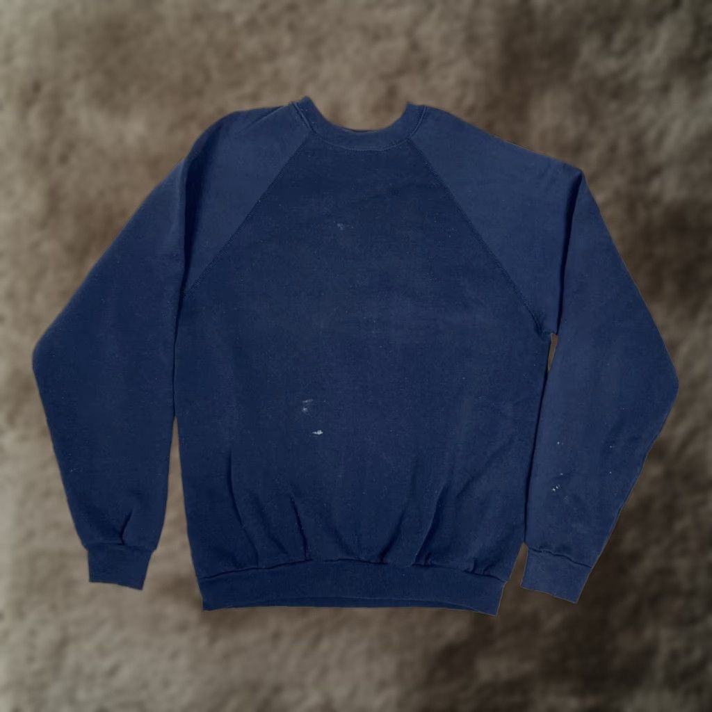 Vintage VINTAGE Ultra Fleece Sweatshirt Mens L Blue Raglan Crewneck Size US L / EU 52-54 / 3 - 1 Thumbnail