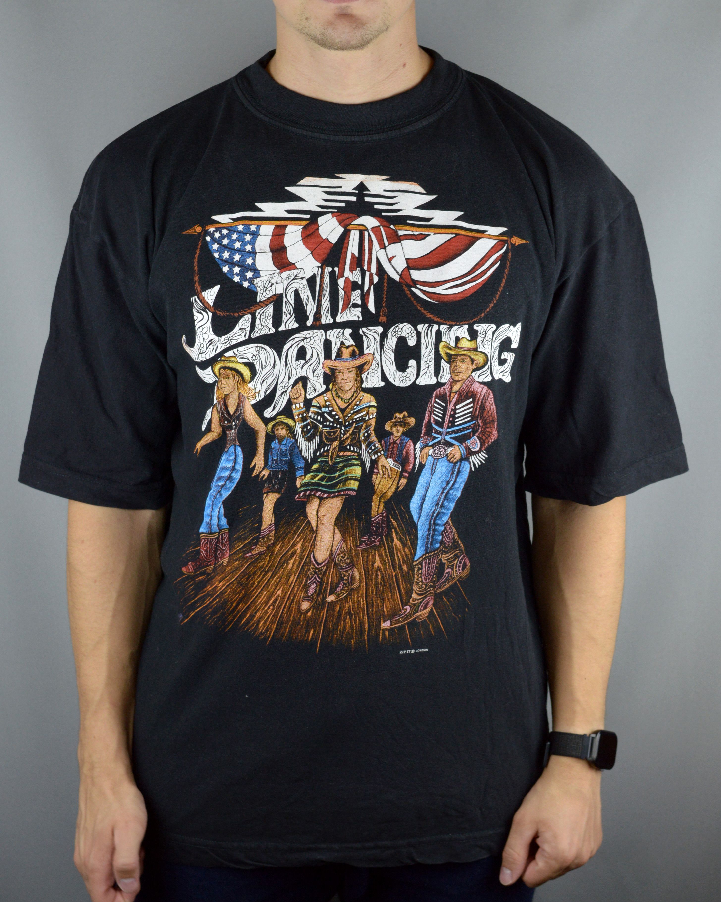 Vintage Vintage Line Dance Cowboy 90s t shirt Size US XL / EU 56 / 4 - 1 Thumbnail