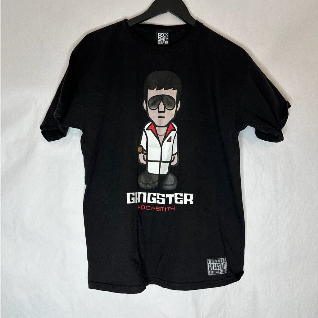ROCKSMITH Rocksmith Gangster Cartoon Scarface Graphic T-Shirt Large Size US L / EU 52-54 / 3 - 2 Thumbnail
