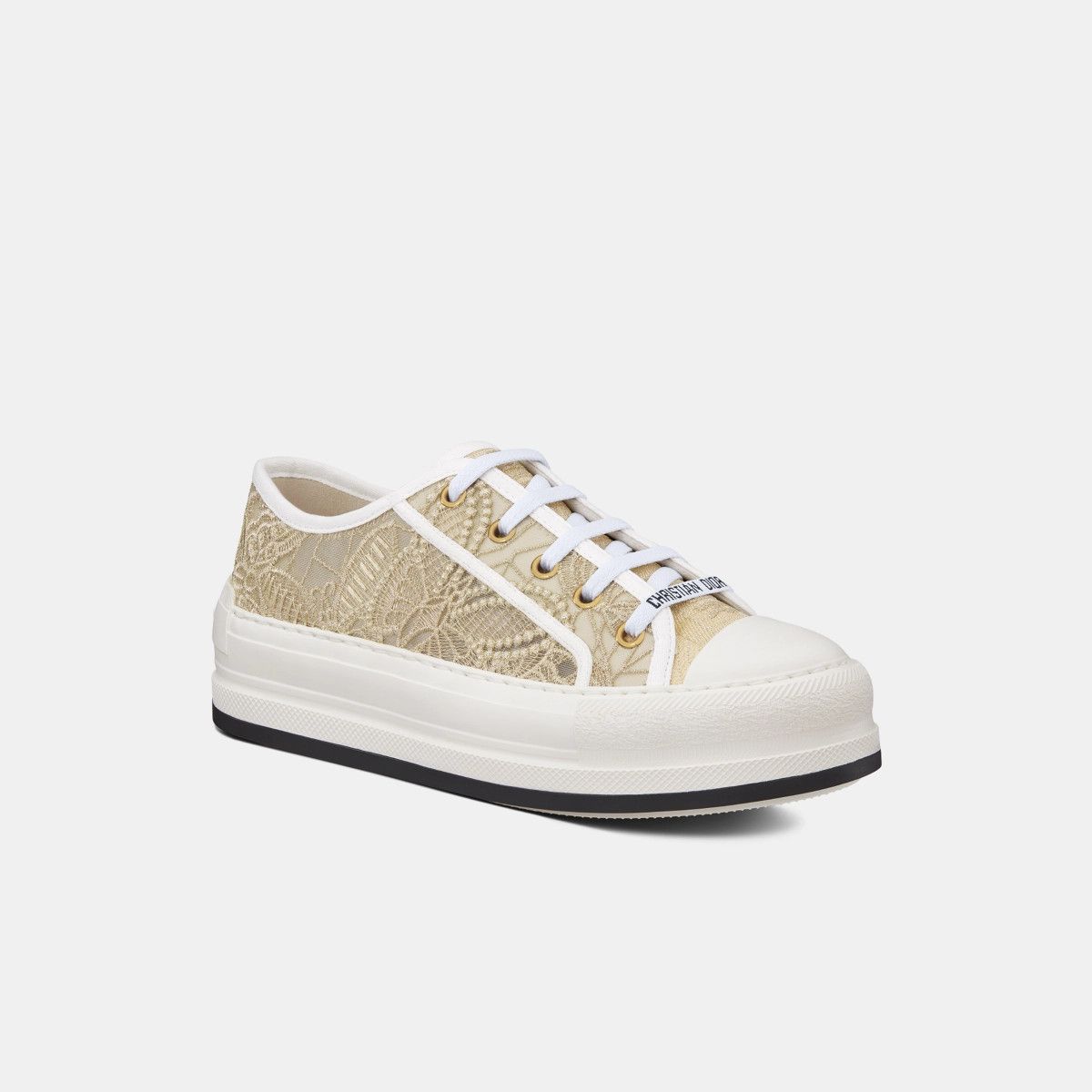 Dior o1bcso1str0225 Walk'n'Dior Platform Sneaker in Golden Size US 7 / IT 37 - 2 Thumbnail