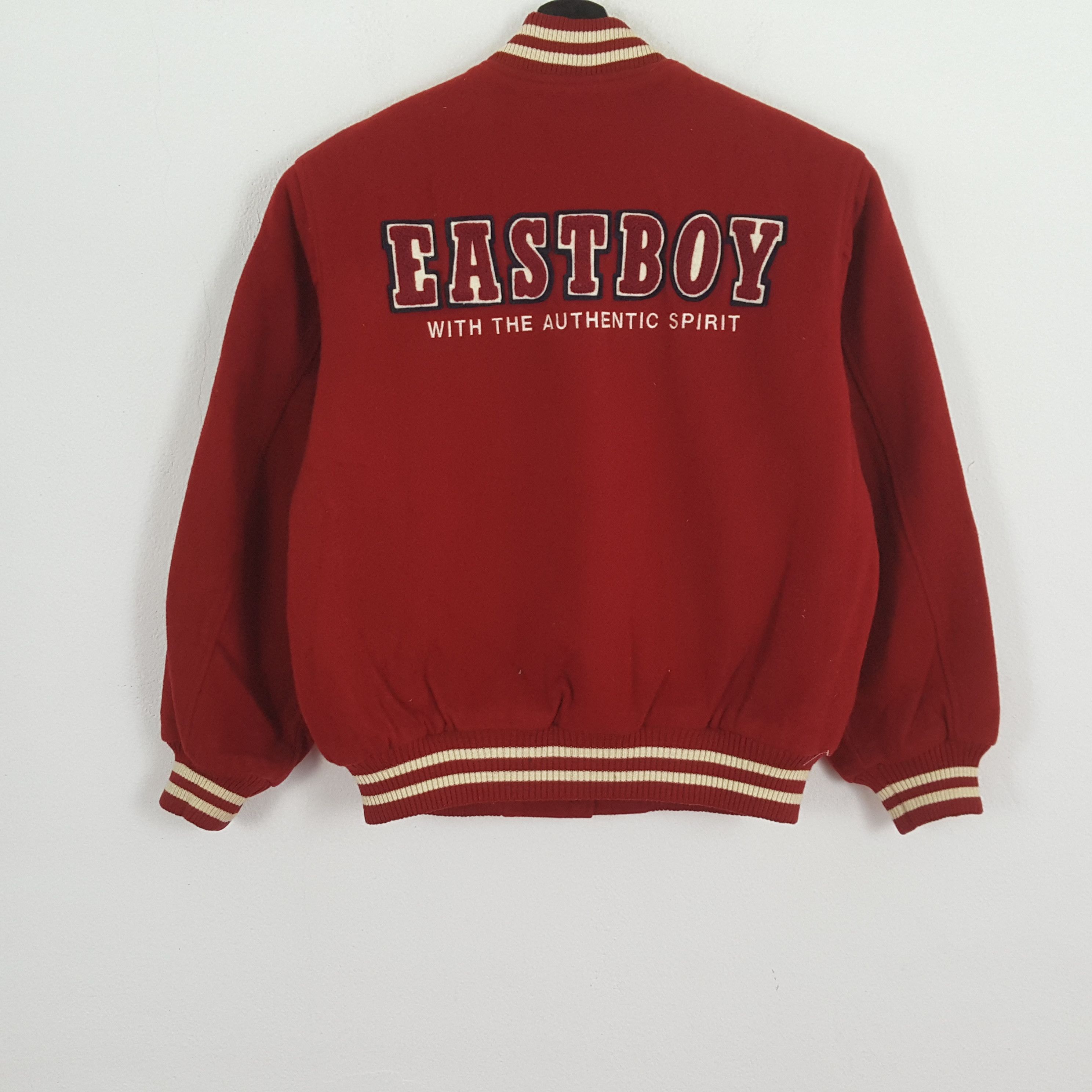 Vintage EASTBOY With The Authentic Spirit Varsity Jacket Size US L / EU 52-54 / 3 - 1 Thumbnail