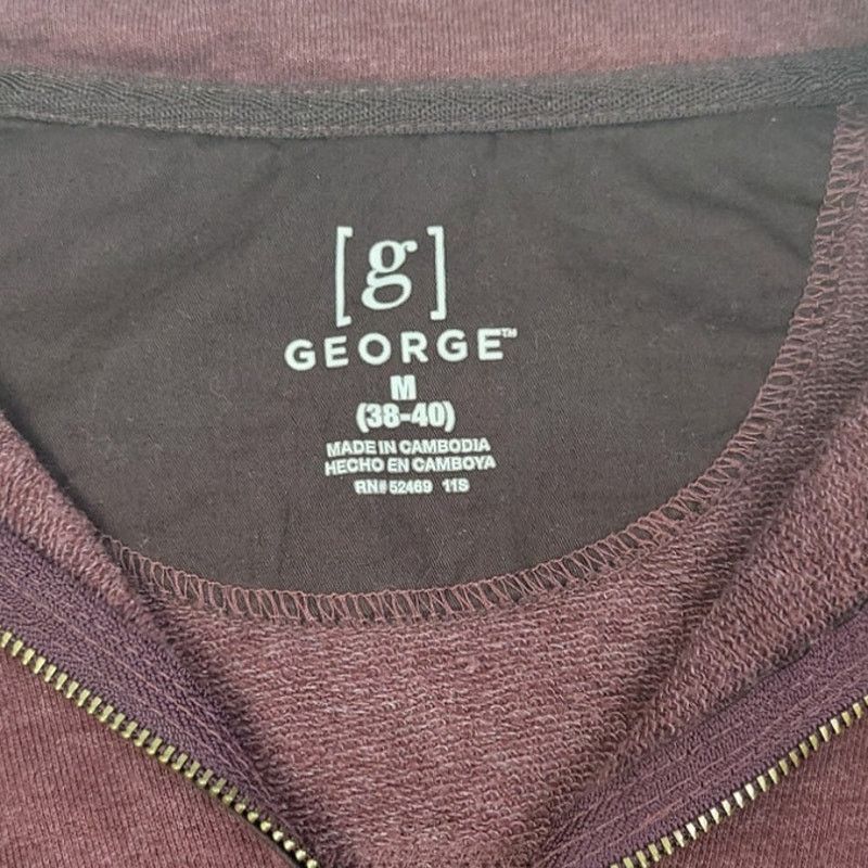 George George Mens Medium PolyCotton Pullover Sweatshirt Size US M / EU 48-50 / 2 - 4 Thumbnail