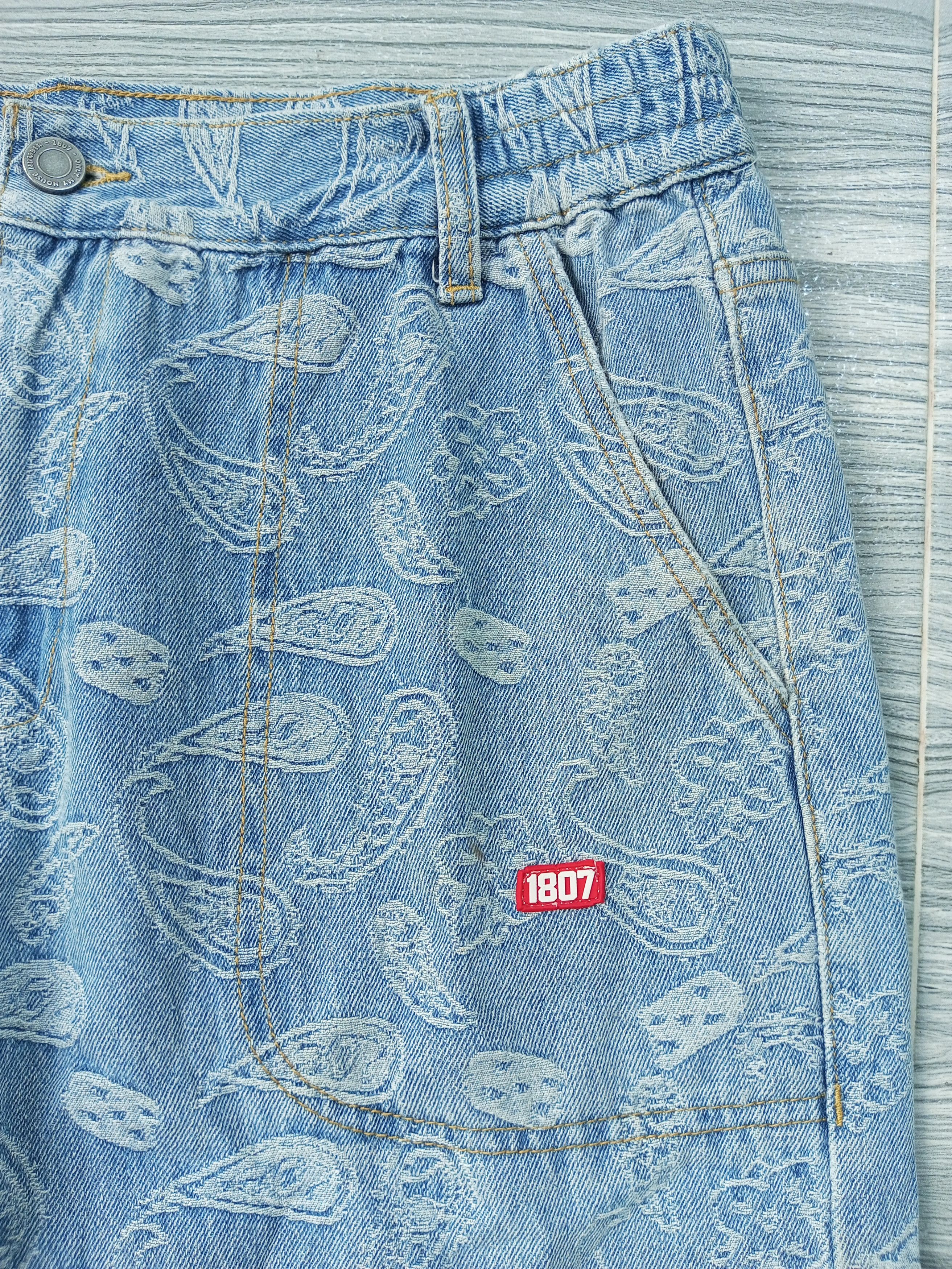 Japanese Brand Baggy Paisley denim manace style Size US 34 / EU 50 - 5 Thumbnail