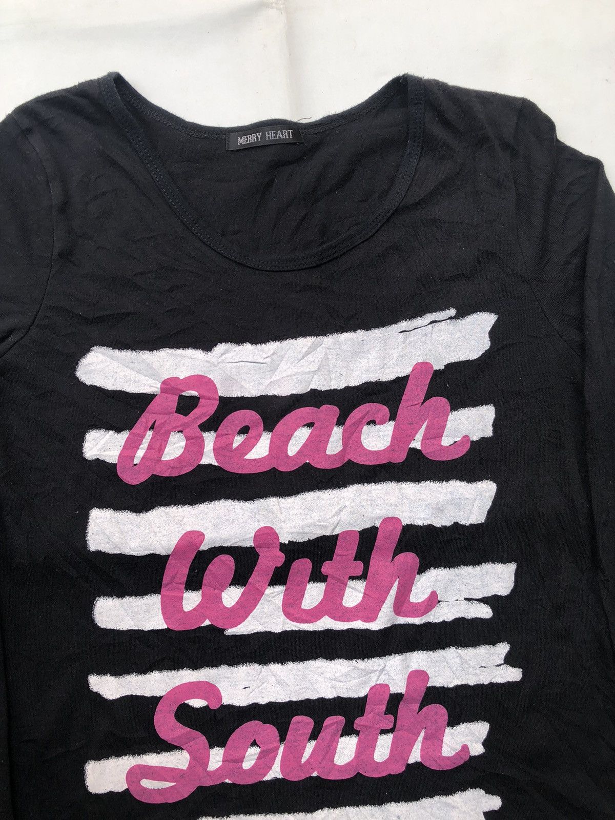 Hysteric Glamour JAPANESE POEM BEACH WITH SOUTH LONGSLEEVE TEE Size US M / EU 48-50 / 2 - 4 Thumbnail