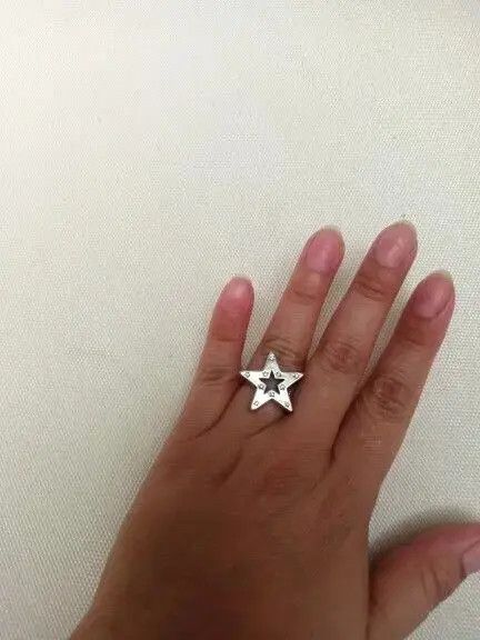 Jewelry Gothic Star Shaped Open Ring Size ONE SIZE - 7 Thumbnail