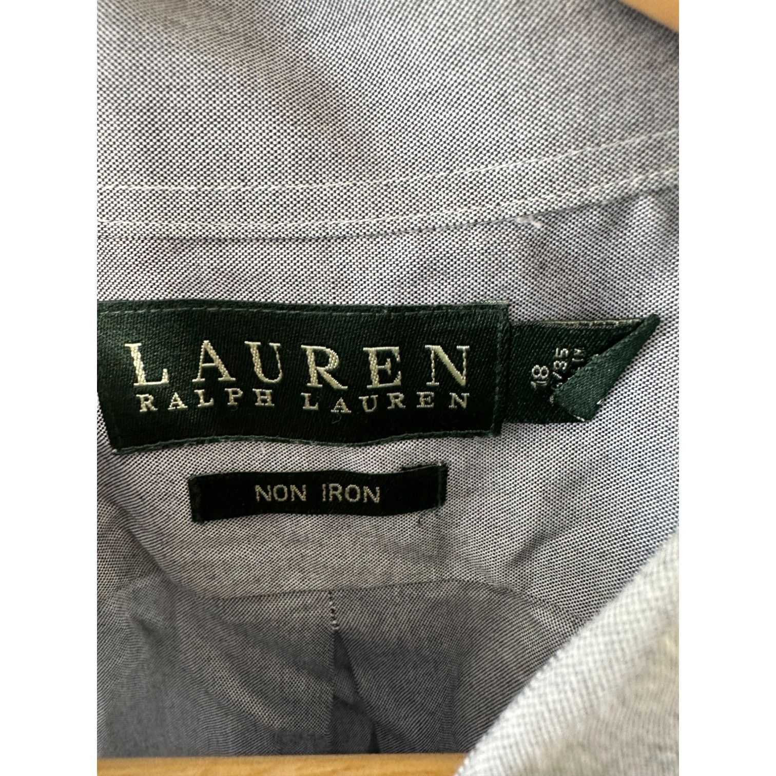 Lauren Ralph Lauren Lauren Ralph Lauren Non Iron Gray Long Sleeve Men's 18 34/35 Size US XXL / EU 58 / 5 - 4 Thumbnail