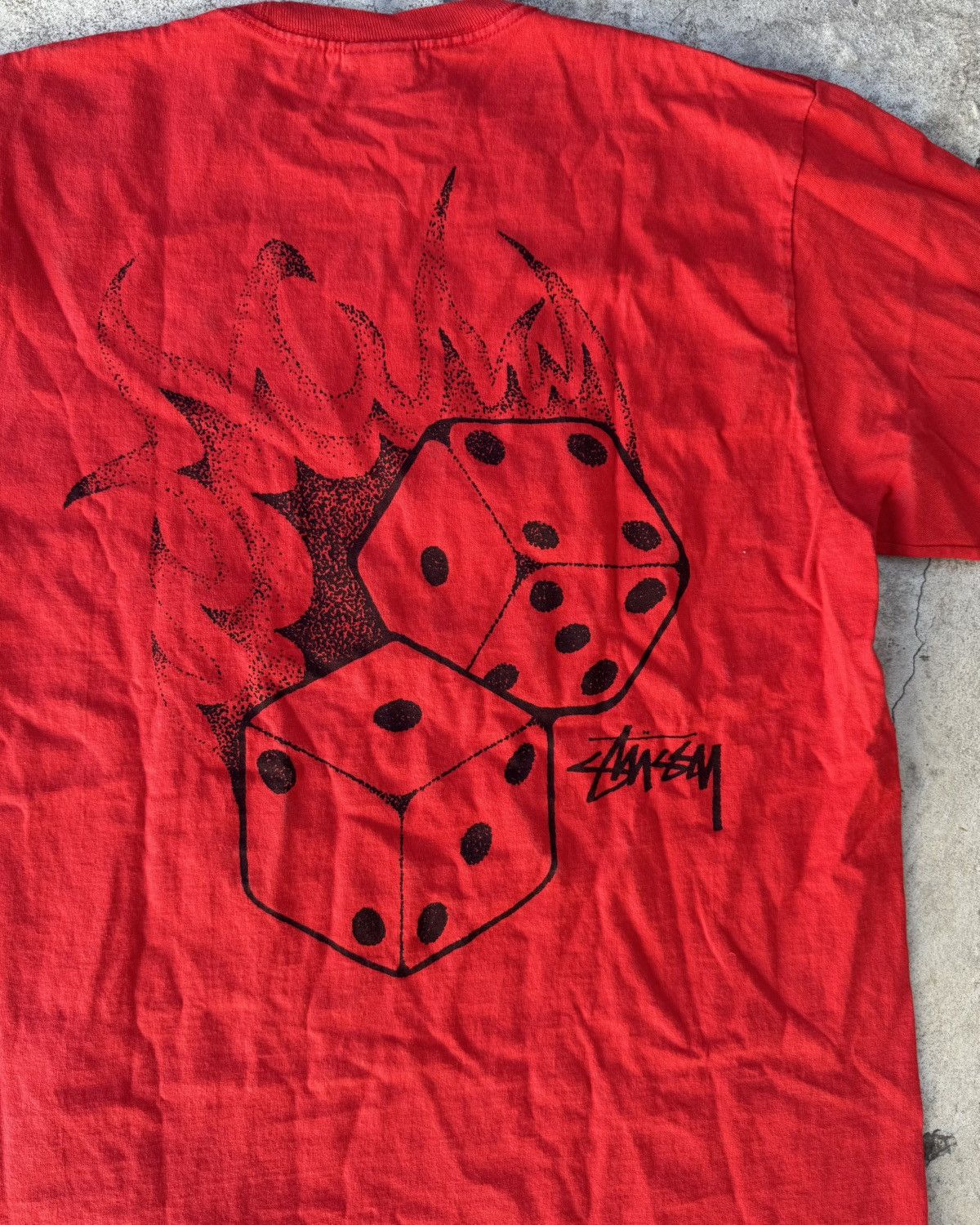 Japanese Brand × Stussy Stussy Fire Dice Tee Size US M / EU 48-50 / 2 - 4 Thumbnail