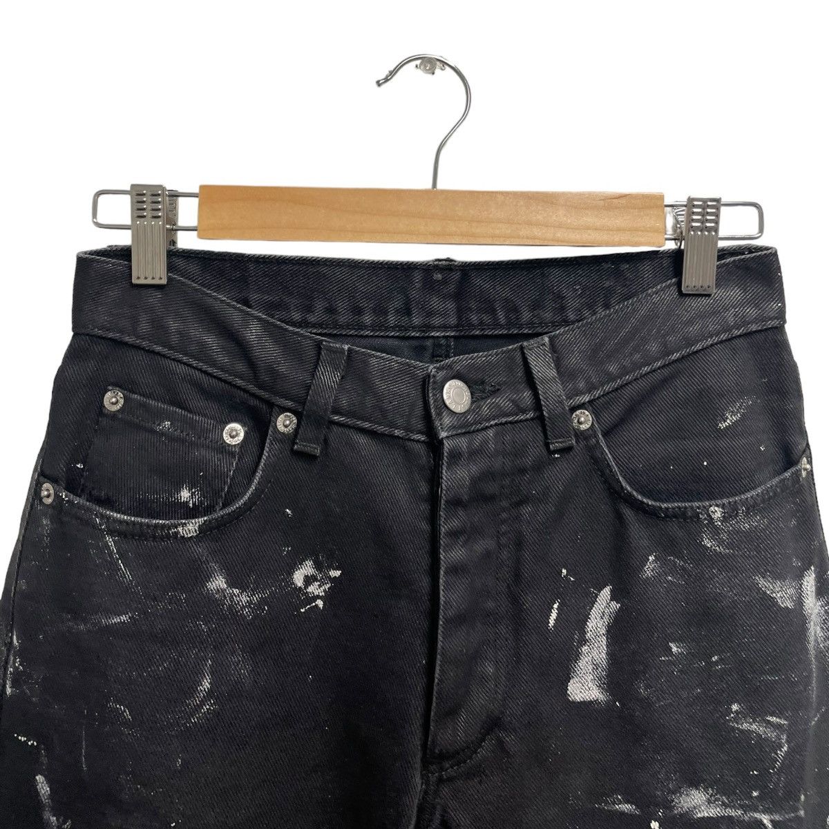 Helmut Lang Helmut lang painted waxed denim Size US 27 - 2 Thumbnail