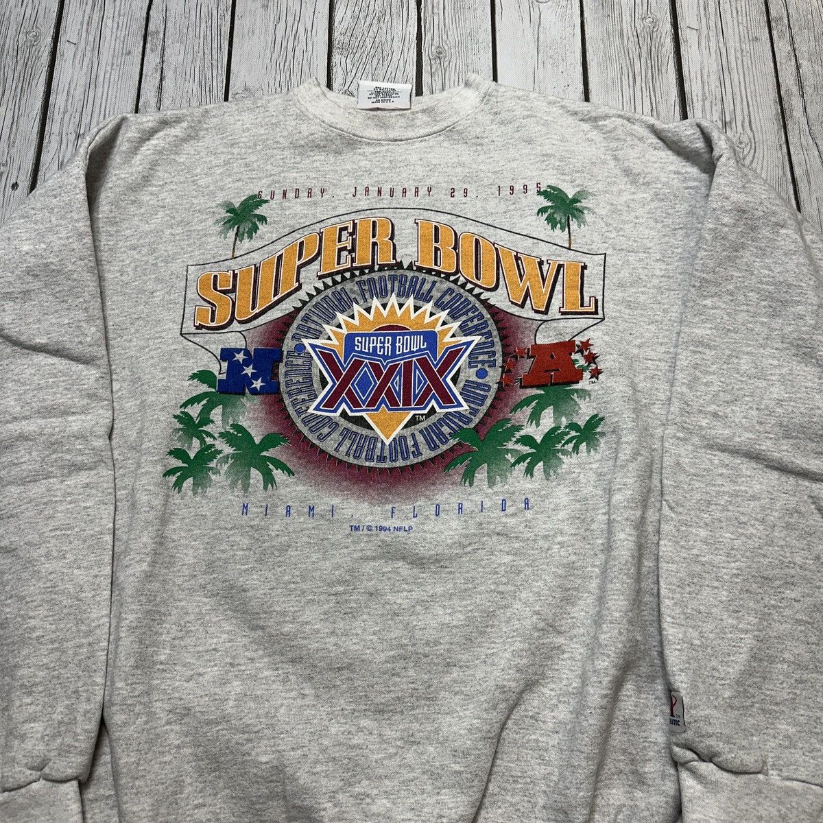 Logo Athletic × NFL × Vintage Vintage Super Bowl XXIX sweatshirt Size US XL / EU 56 / 4 - 3 Thumbnail