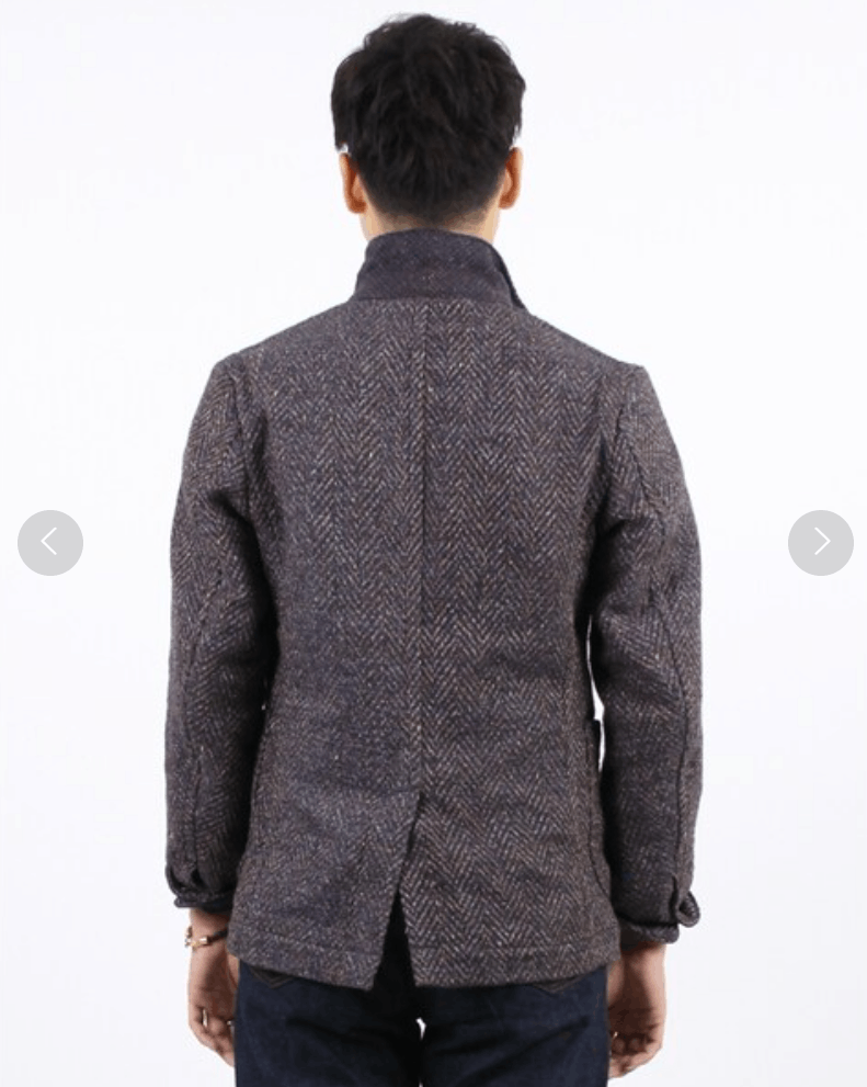 45R Indigo Kuba Tweed Blazer Jacket