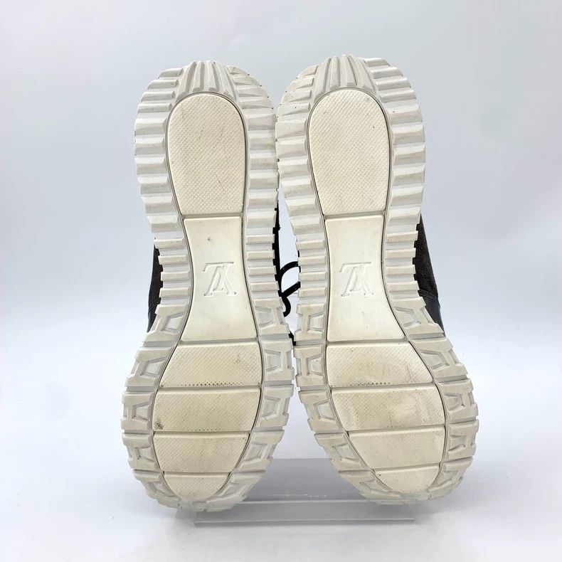 Louis Vuitton Louis Vuitton Black leather-paneled lace-up sneaker Size US 7.5 / EU 40-41 - 5 Thumbnail