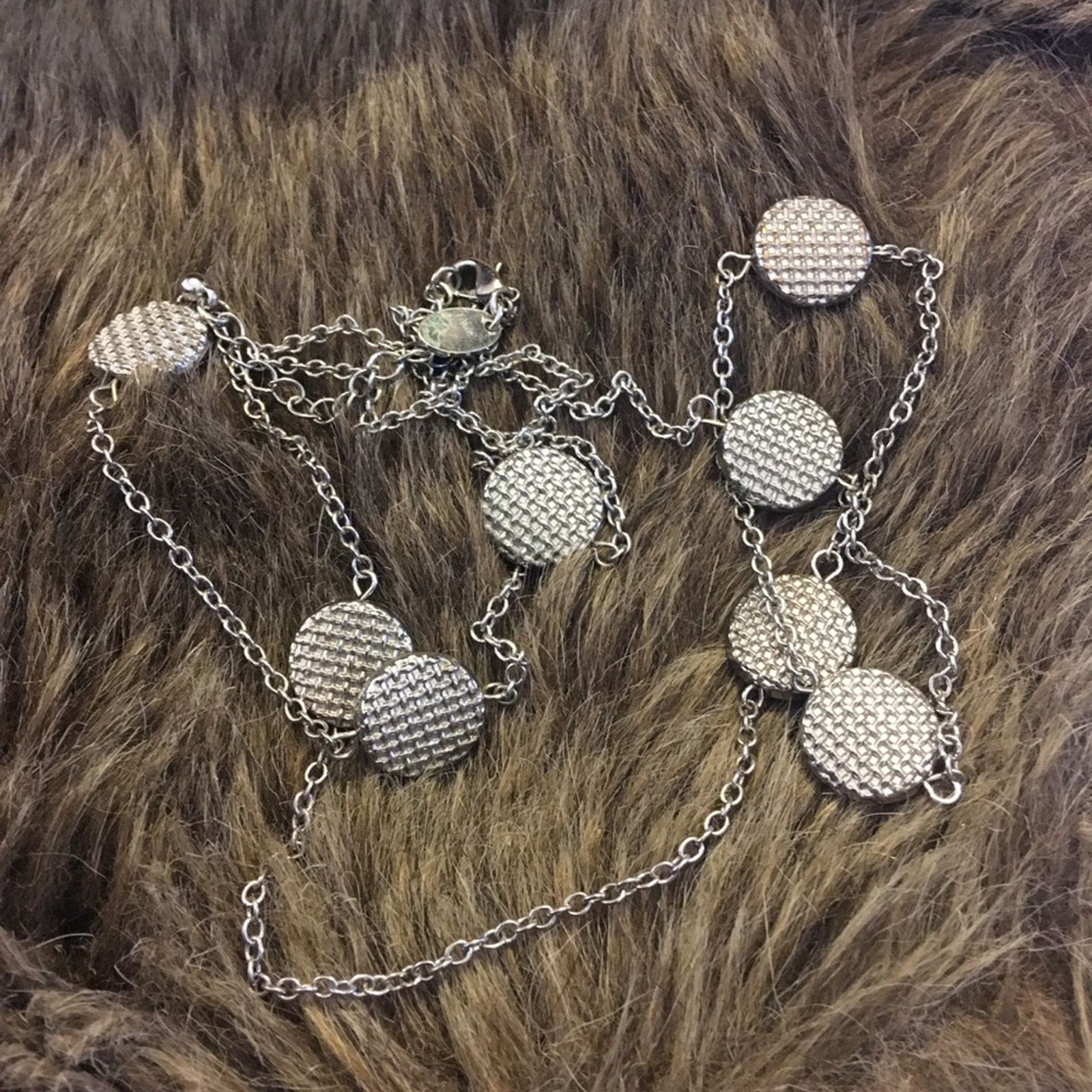 Jewelry Charming Charlie silver tone basket weave necklace Size ONE SIZE - 6 Thumbnail