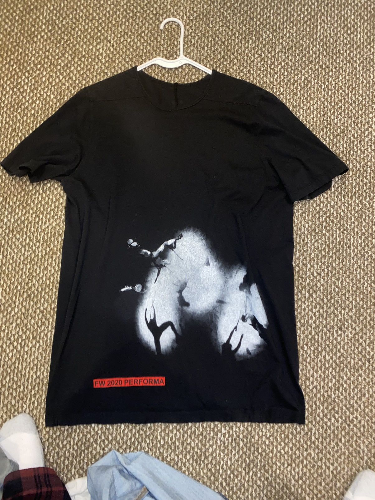 image of Rick Owens x Rick Owens Drkshdw Rick Owen Drkshdw Tee in Black, Men's (Size Medium)