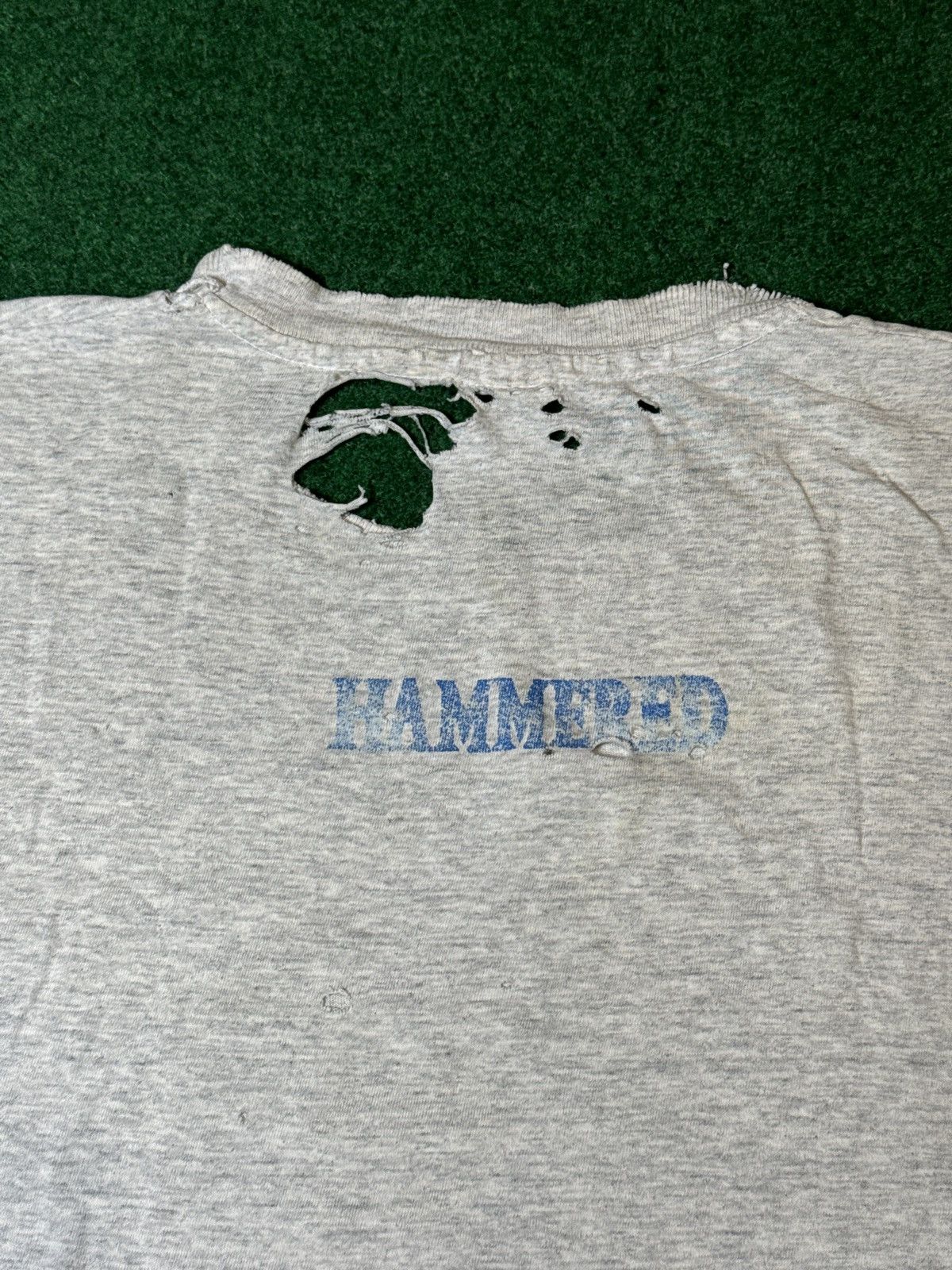 Anvil × Band Tees × Vintage Vtg 90s The Offspring Hammer RARE Cutoff Distressed T Shirt Size US XL / EU 56 / 4 - 4 Thumbnail