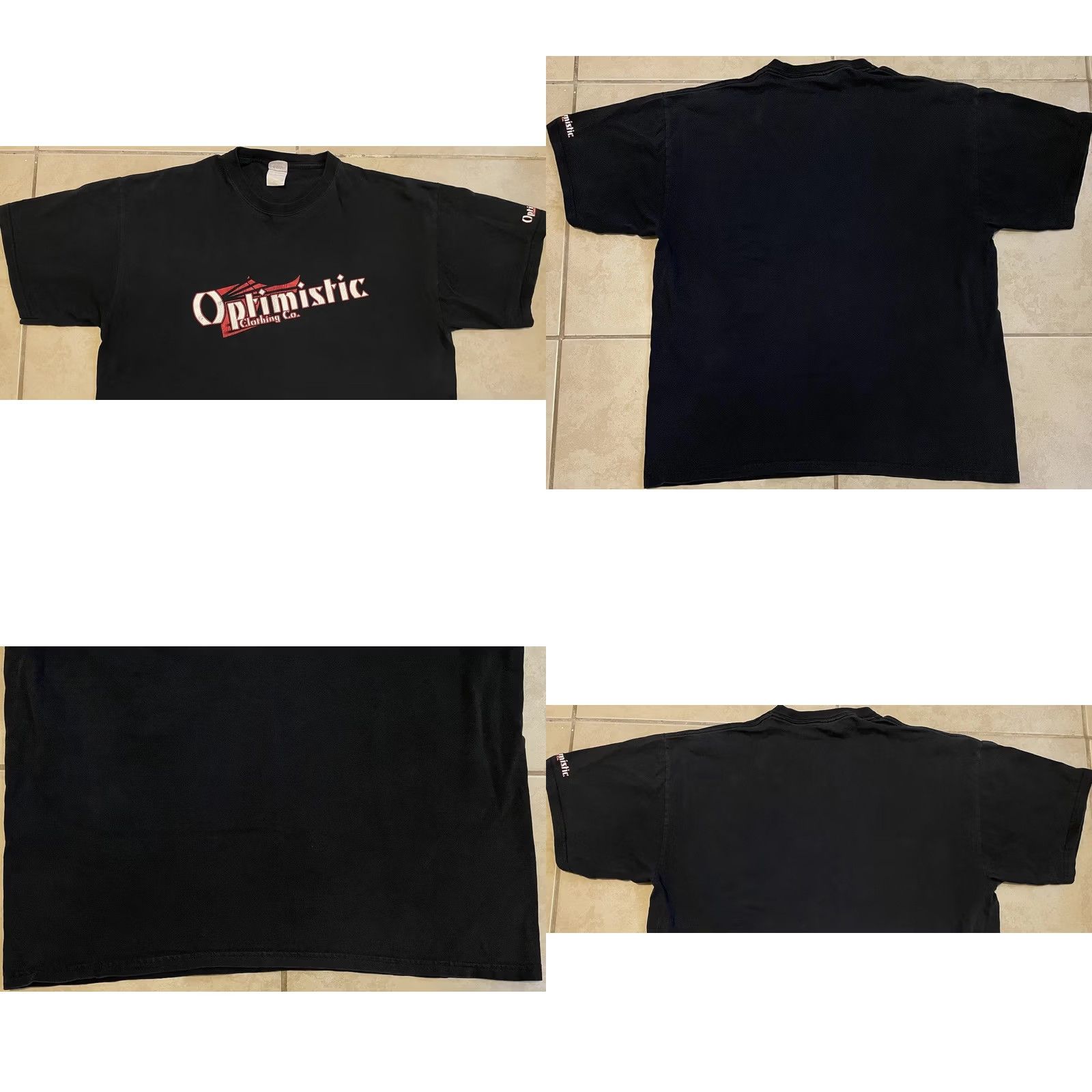 Quiksilver Vtg Optimistic Clothing Faded Shirt XL Surf Skate Grunge Billabong OP 90s Y2K Shirt XL Black Blue Beach Water Graphic Tee Mens Size US XL / EU 56 / 4 - 8 Thumbnail