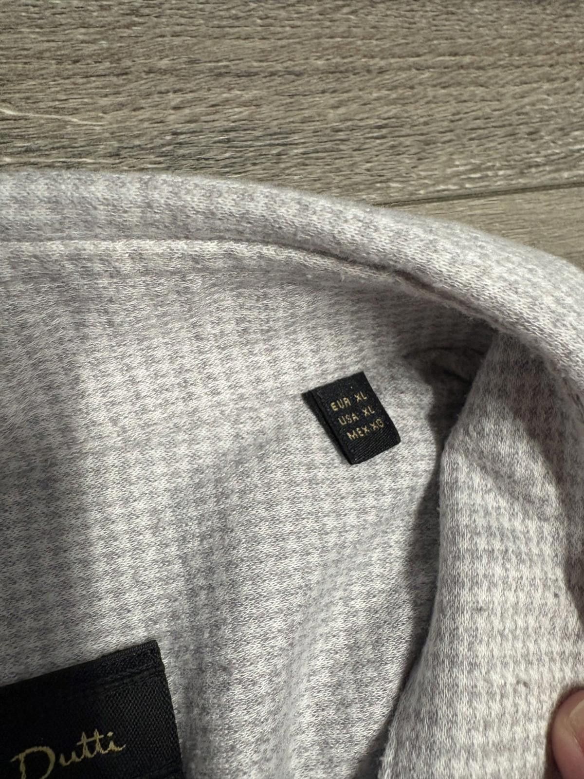 Massimo Dutti MASSIMO DUTTI Mens Shirt XL Gray Houndstooth Cotton Size US XL / EU 56 / 4 - 6 Thumbnail
