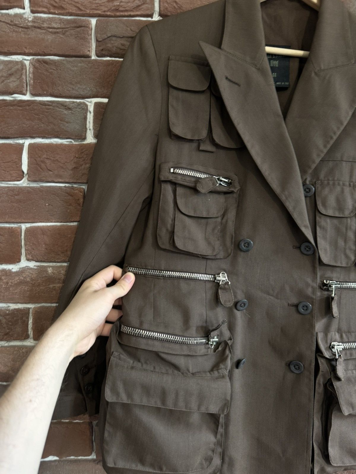 Jean Paul Gaultier 90s Archive Jean Paul Gaultier Multipocket Cargo blazer Size M / US 6-8 / IT 42-44 - 11 Thumbnail