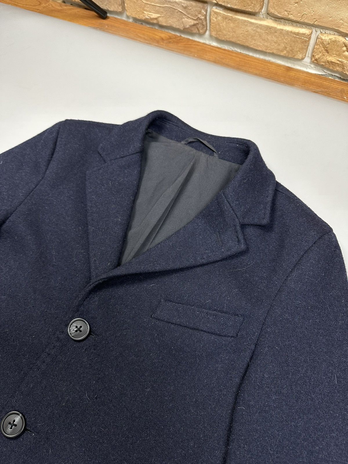 Other Men's Blue Woolen Long Coat by Desiree M Size US M / EU 48-50 / 2 - 3 Thumbnail