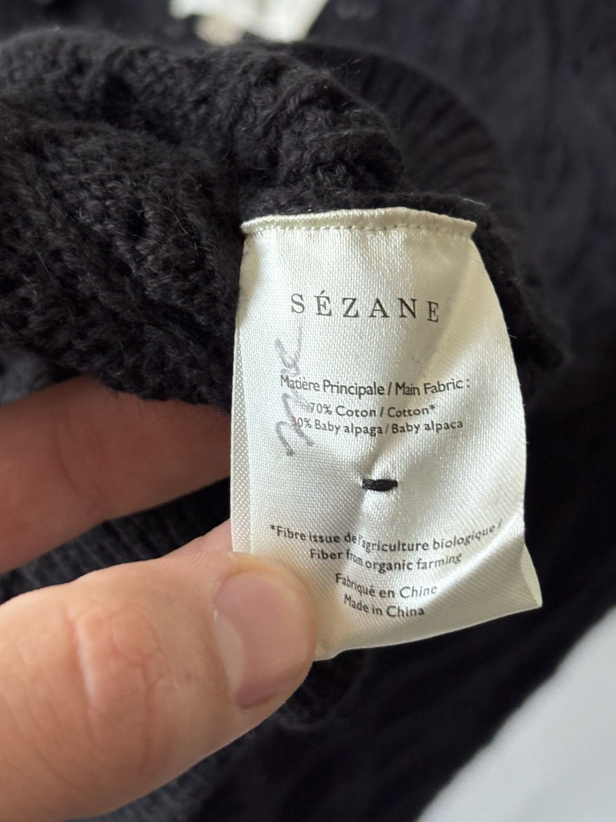 Sezane Sezane Chunky Knit alpaca cardigan Size S / US 4 / IT 40 - 6 Thumbnail