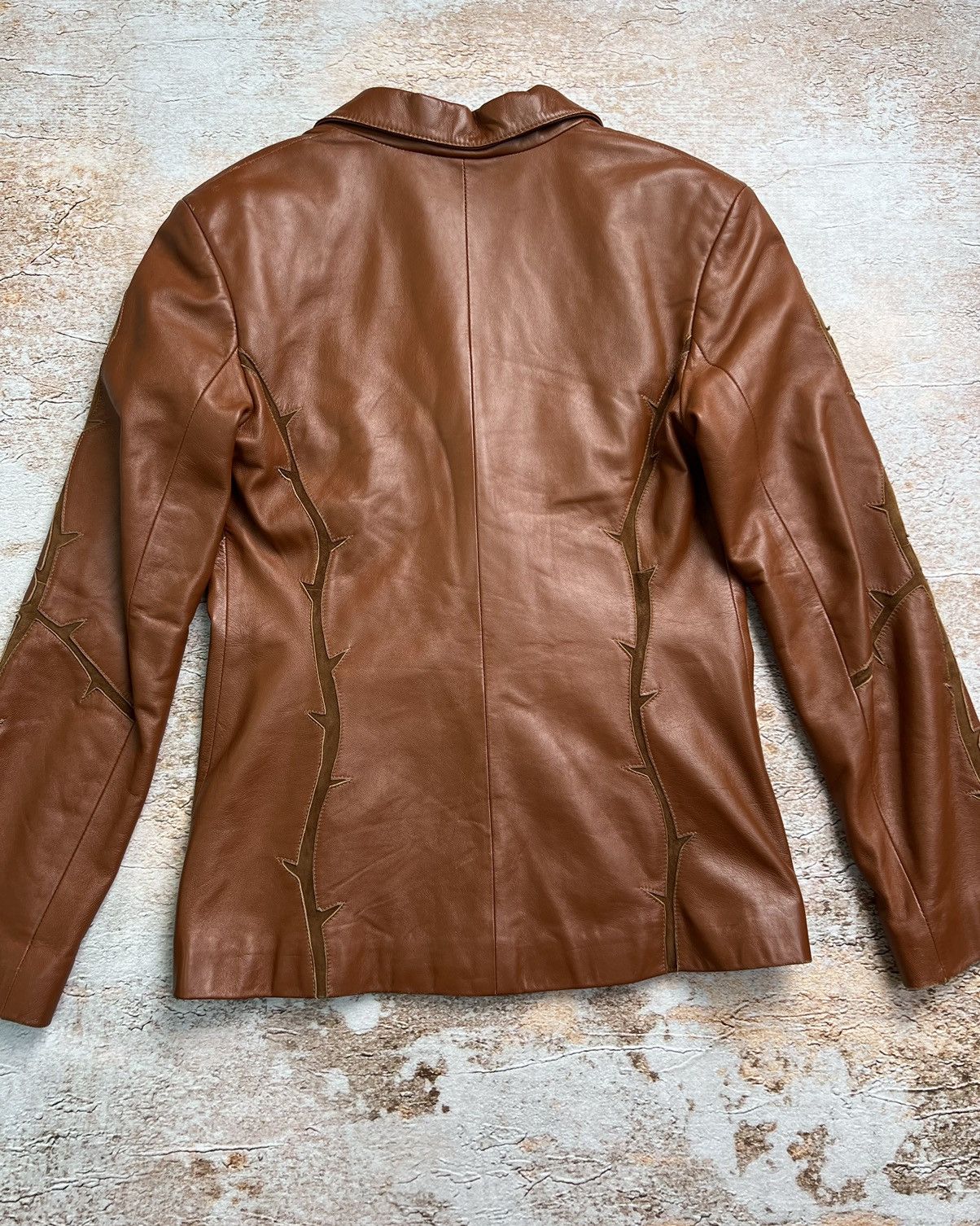 Vintage Vintage Japanese retro leather blazer jacket Size S / US 4 / IT 40 - 8 Thumbnail