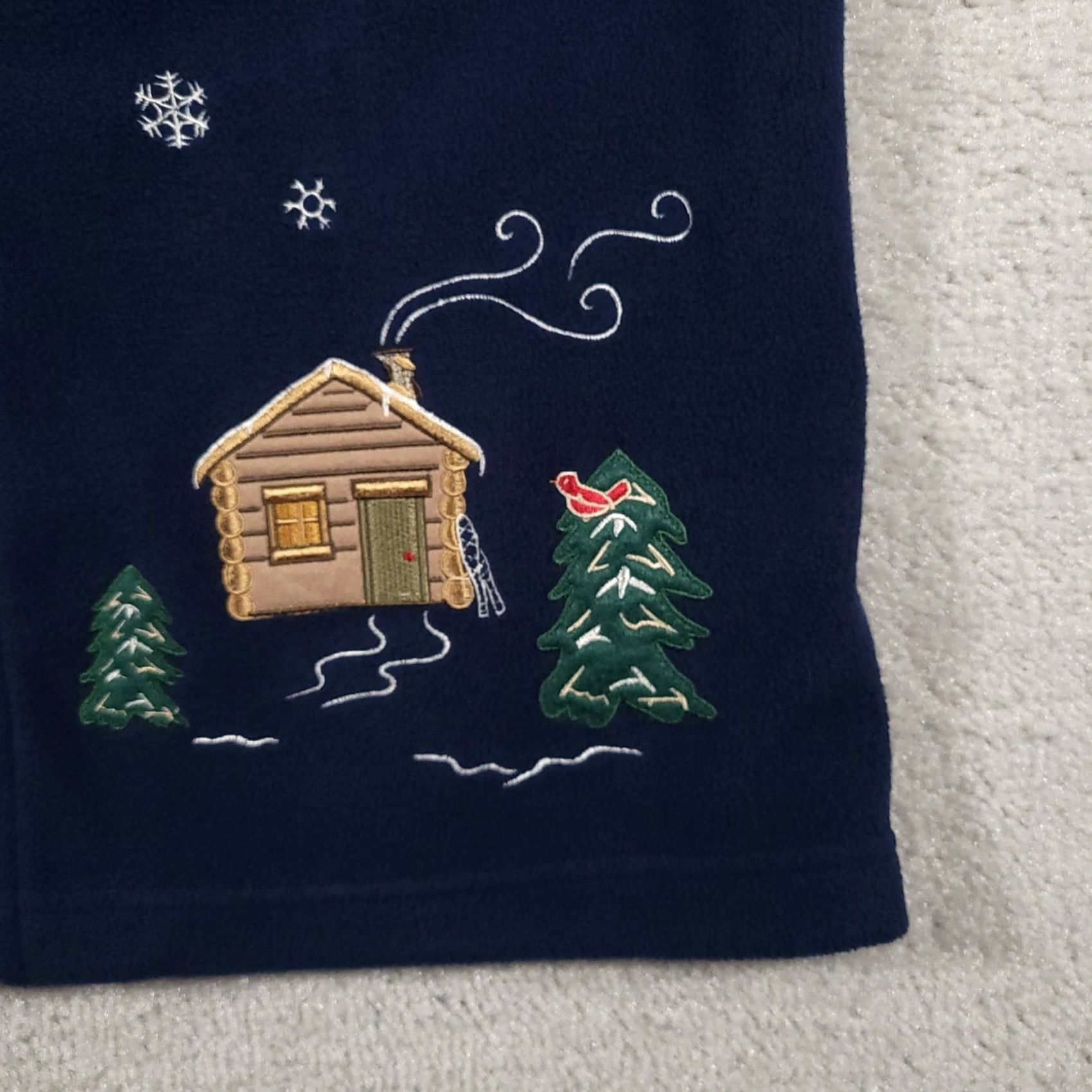Vintage VINTAGE Breckenridge Fleece Vest Womens Small Blue Winter Embroidered Trees Cabin Snowflakes Vest Womens Small Blue Embroidered Trees Cabin Snowflakes Size S / US 4 / IT 40 - 4 Thumbnail