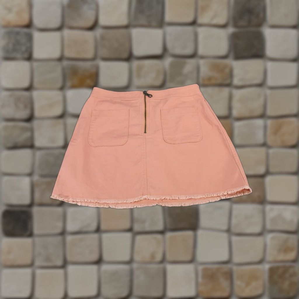 Madewell VINTAGE Madewell Skirt Womens Small Pink Cotton Spandex A-Line Short 90s Womens Size 32" / US 10 / IT 46 - 1 Thumbnail