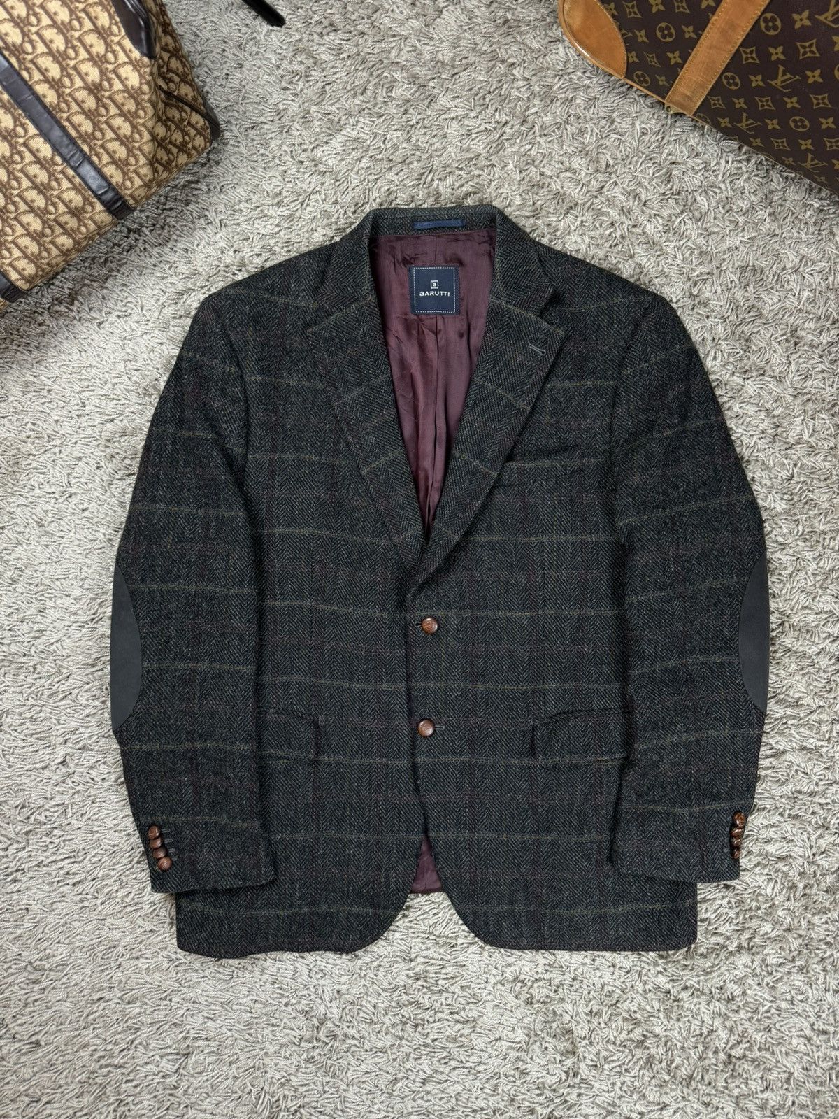 Harris Tweed × Vintage Vintage wool blazer Harris Tweed 90s original luxury item Size 48L - 1 Thumbnail