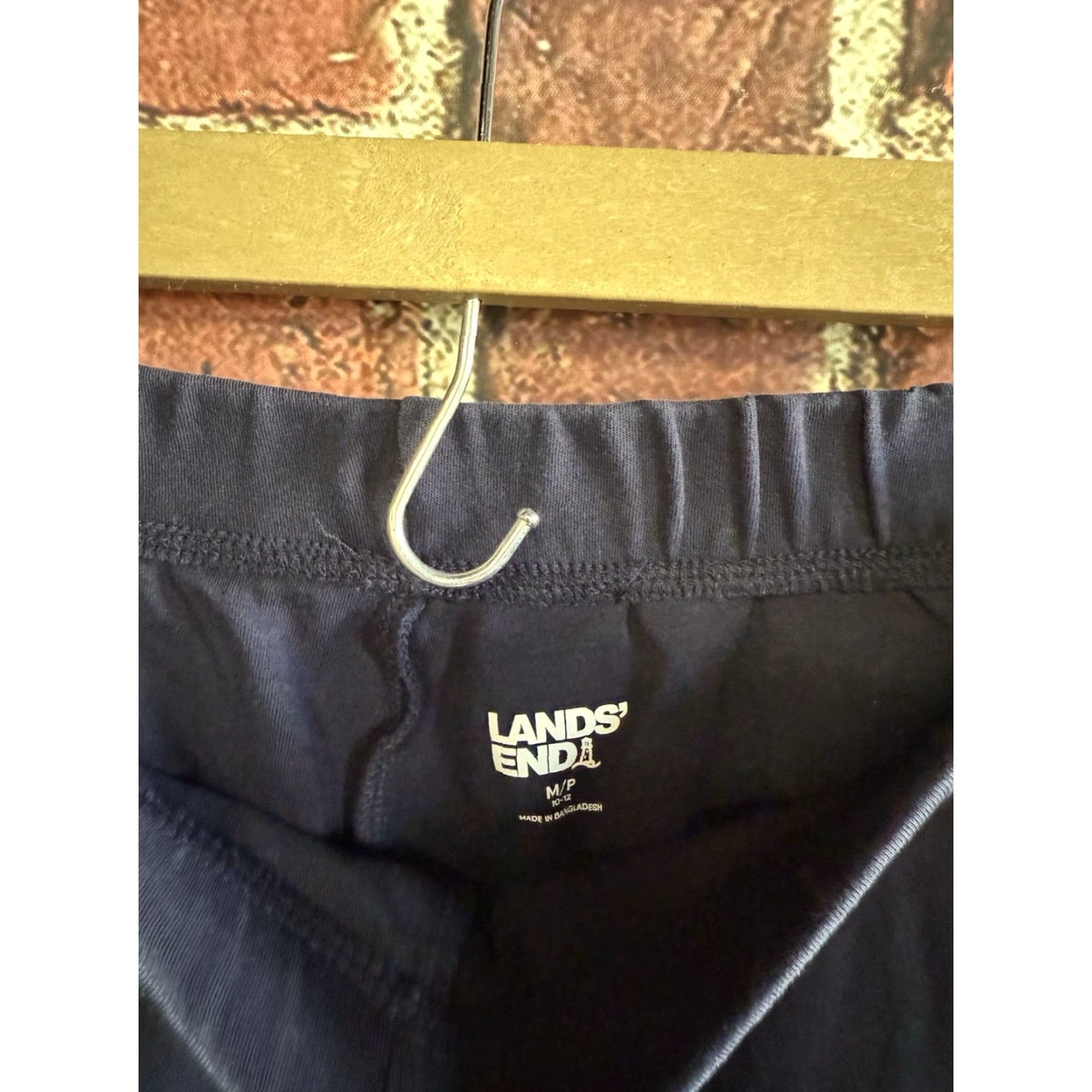 Lands' End Lands' End Womens Blue Pull On Cropped Pants Stretch Fit Petite M Chino Pants Womens Size 32" / US 10 / IT 46 - 3 Thumbnail