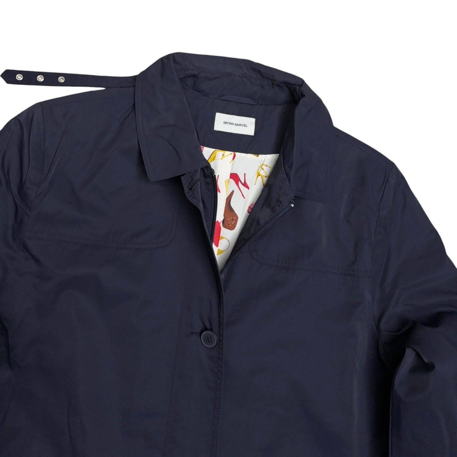 IRVING SAMUEL Luxury Business Casual Blue Jacket Coat 2XL