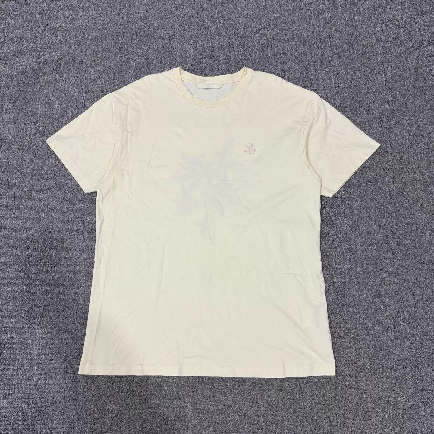 Moncler Moncler Beige Logo SS T-shirt XL 95 New Size US XL / EU 56 / 4 - 1 Thumbnail