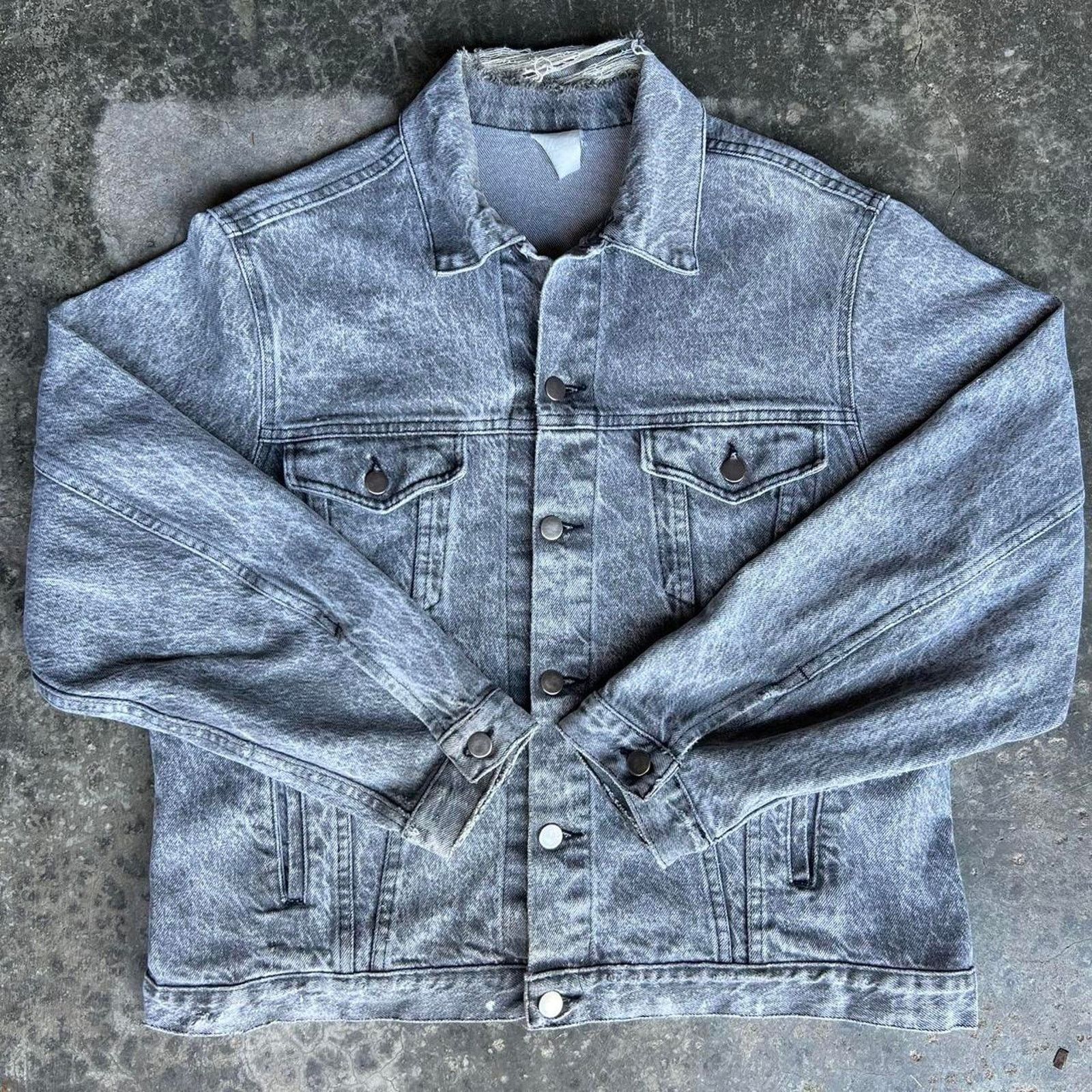 Other Vintage grey denim jacket Size US L / EU 52-54 / 3 - 5 Thumbnail