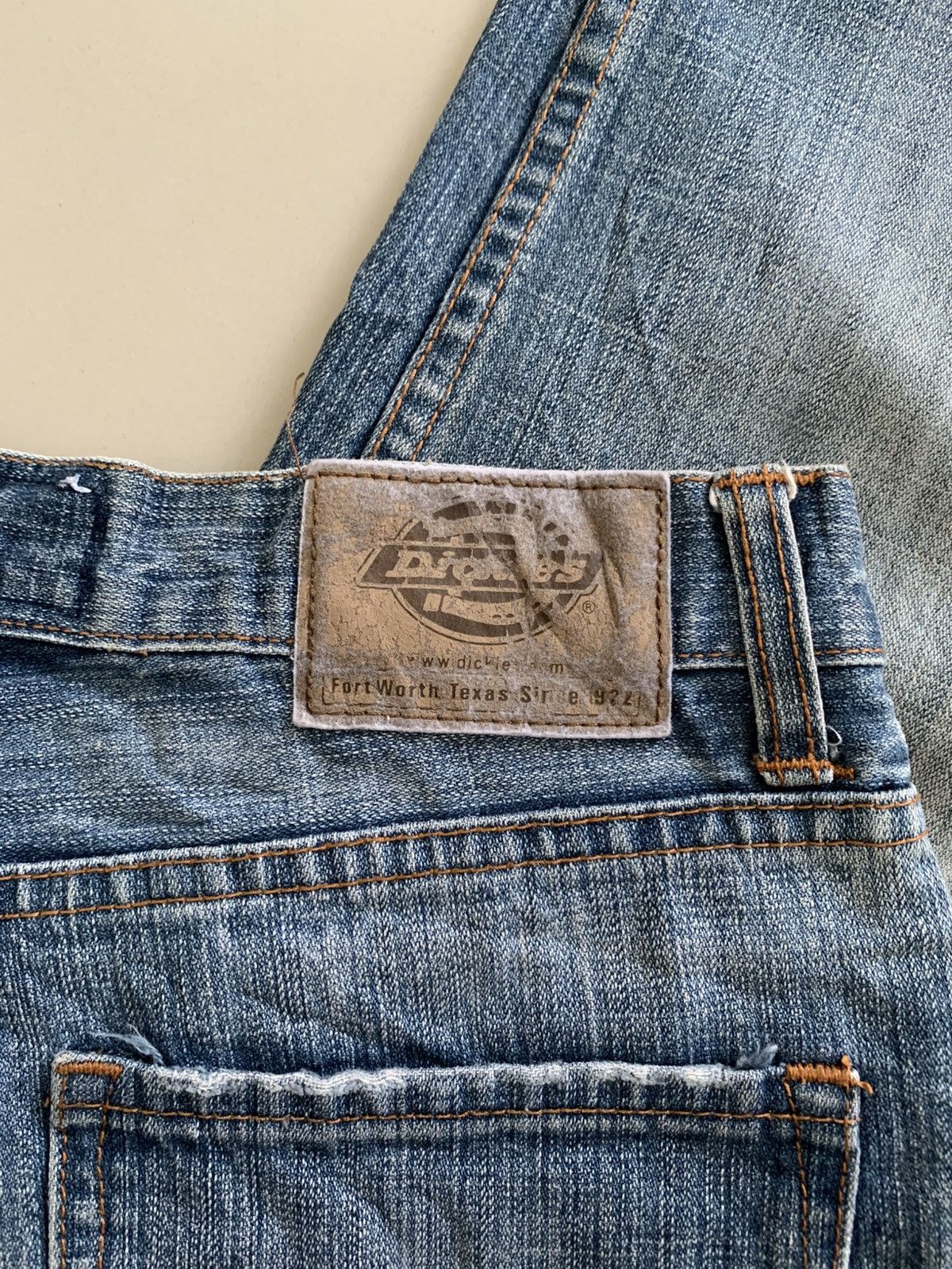 Vintage Vintage Dickies Reguler Faded Blue Jeans Size US 30 / EU 46 - 3 Thumbnail