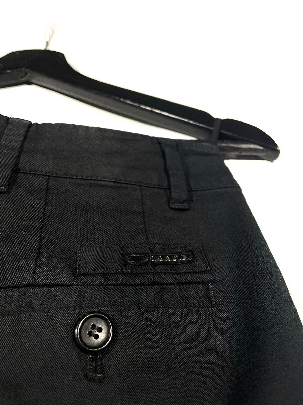 Prada Prada Black Women Straight Trousers Size 42 Zip Size 28" / US 6 / IT 42 - 3 Thumbnail