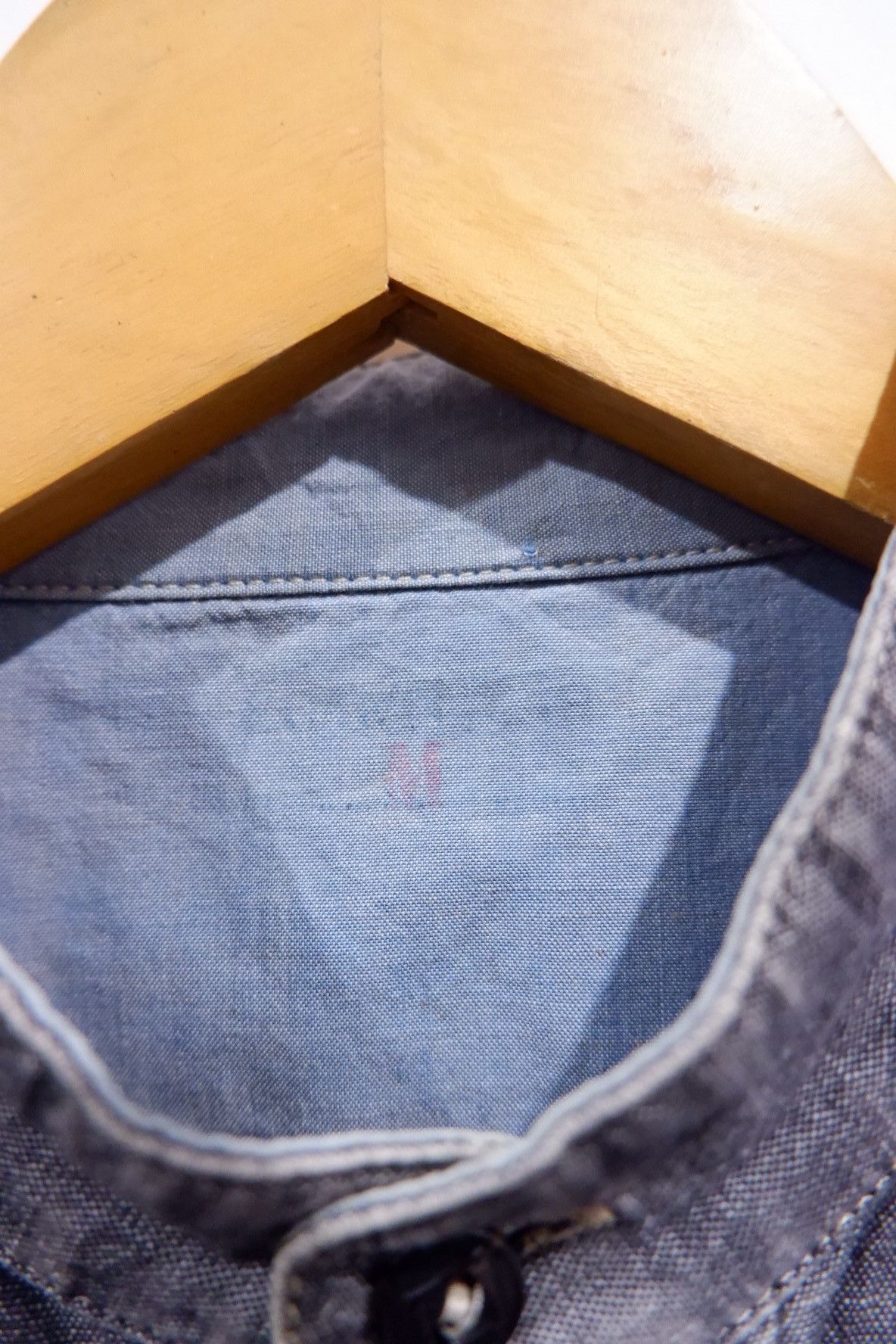 Scarti-Lab Scarti Lab Pullover Half Button Chambray Shirt Made in Italy Size US M / EU 48-50 / 2 - 4 Thumbnail