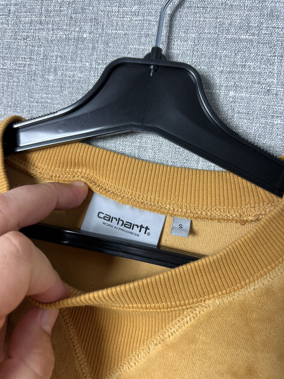 Carhartt × Carhartt Wip Carhartt WIP United Script Sweat Velour Crewneck Sweatshirt Size US S / EU 44-46 / 1 - 8 Thumbnail