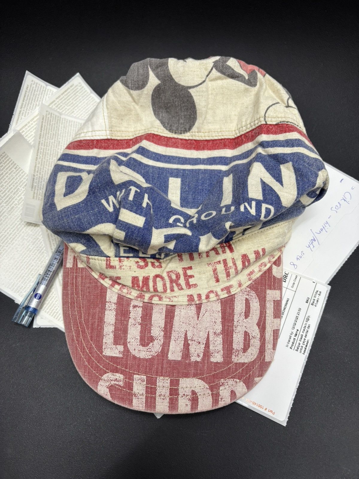 Undercover DENIM DUNGAREE HAT VINTAGE MICKEY FLAG Size ONE SIZE - 7 Thumbnail