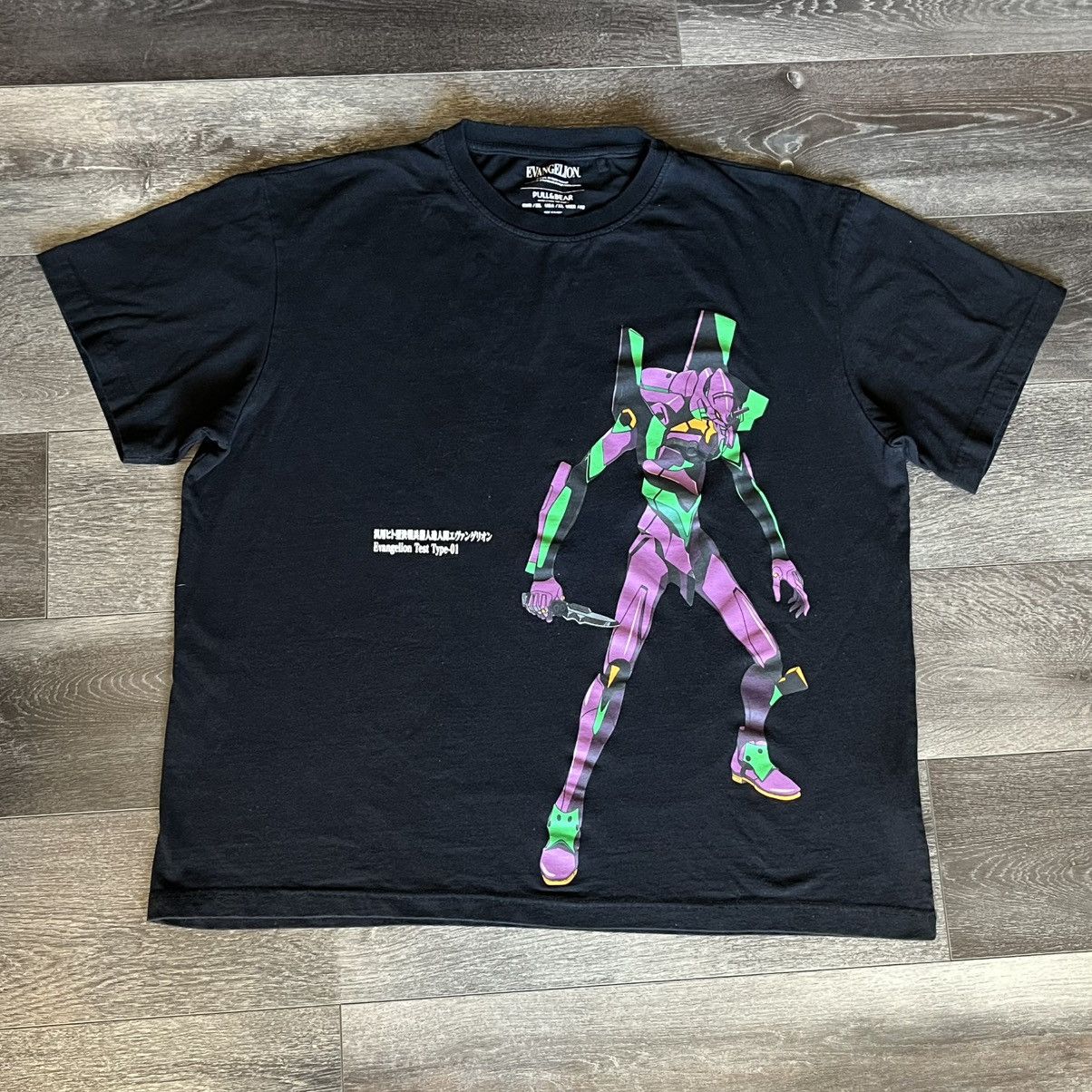 Pull & Bear Pull & Bear x Evangelion Test Type-01 Anime Graphic Logo Tee Size US XL / EU 56 / 4 - 1 Thumbnail