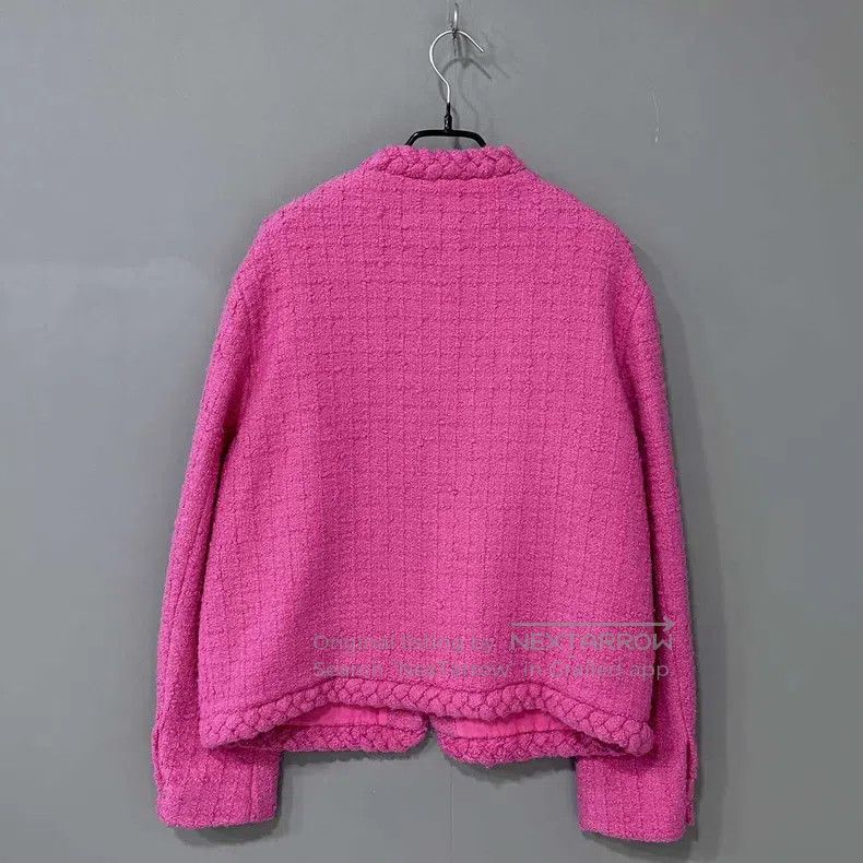 Valentino Valentino Rose red double V woven small fragrant jacket Size S / US 4 / IT 40 - 3 Thumbnail