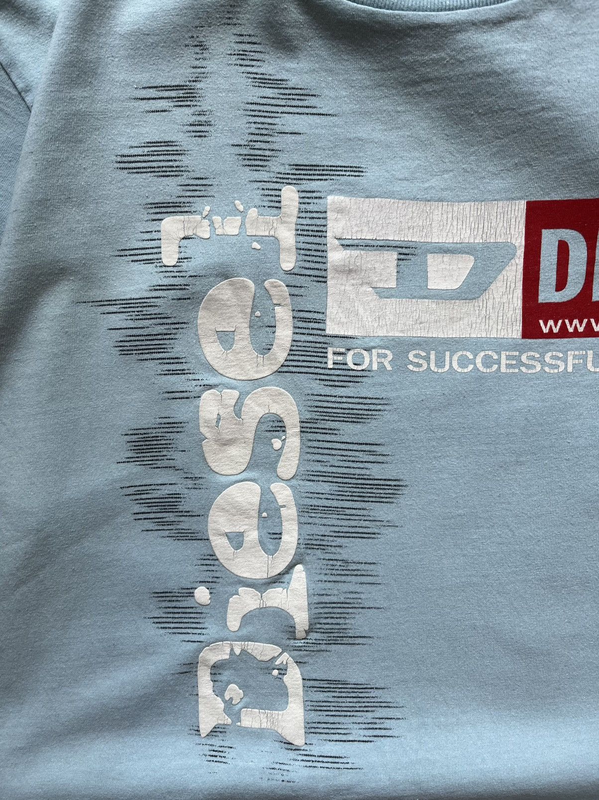Diesel Vintage Diesel Avant Garde Big Logo Blue T-shirt Size US L / EU 52-54 / 3 - 8 Thumbnail